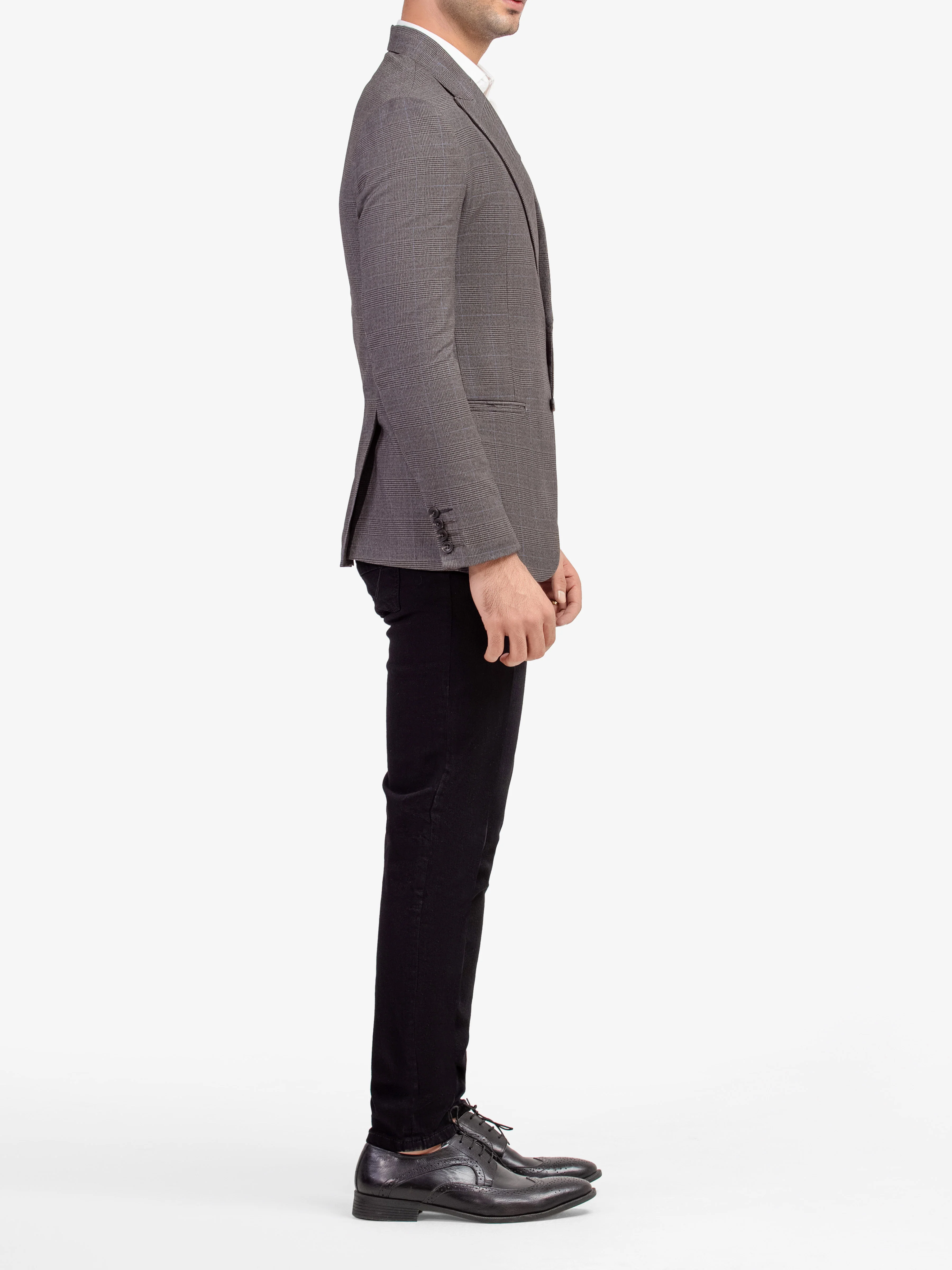 Men's Dark Grey Blazer - EMTB5-6883 - Image 4