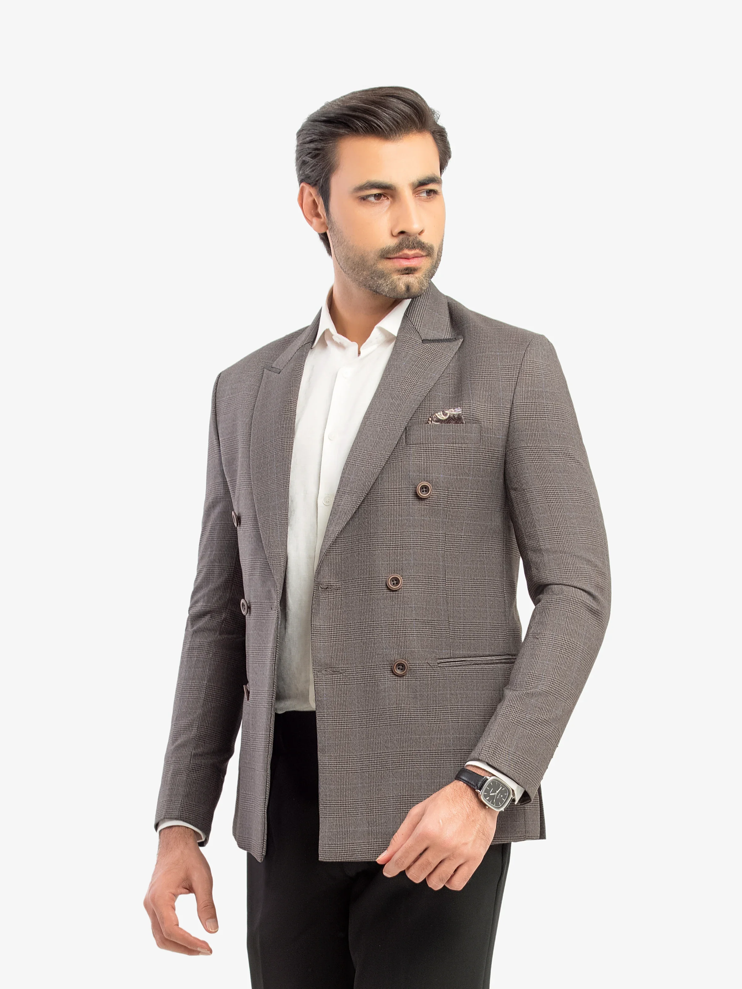 Men's Dark Grey Blazer - EMTB5-6886 - Image 2