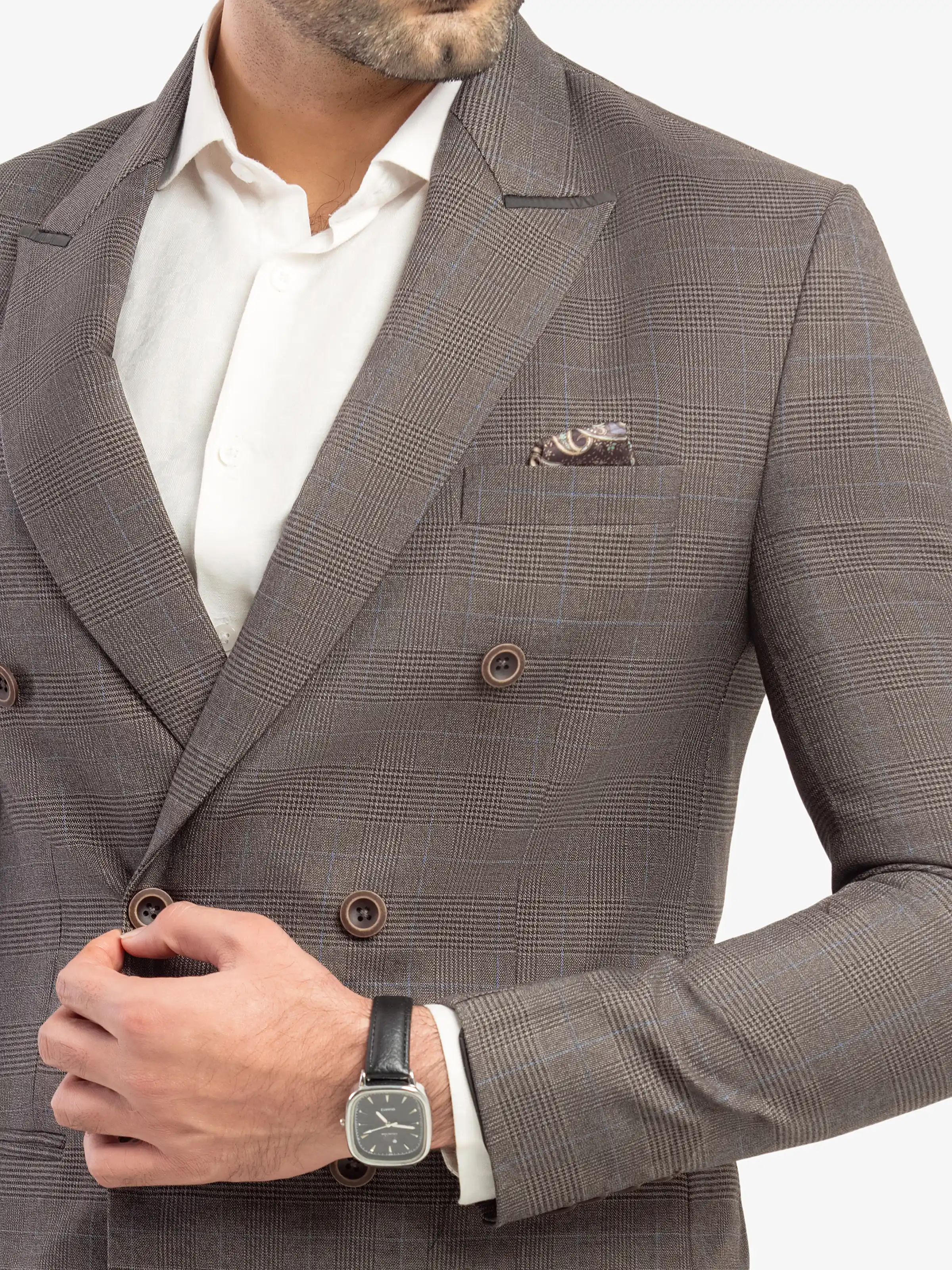 Men's Dark Grey Blazer - EMTB5-6886 - Image 3