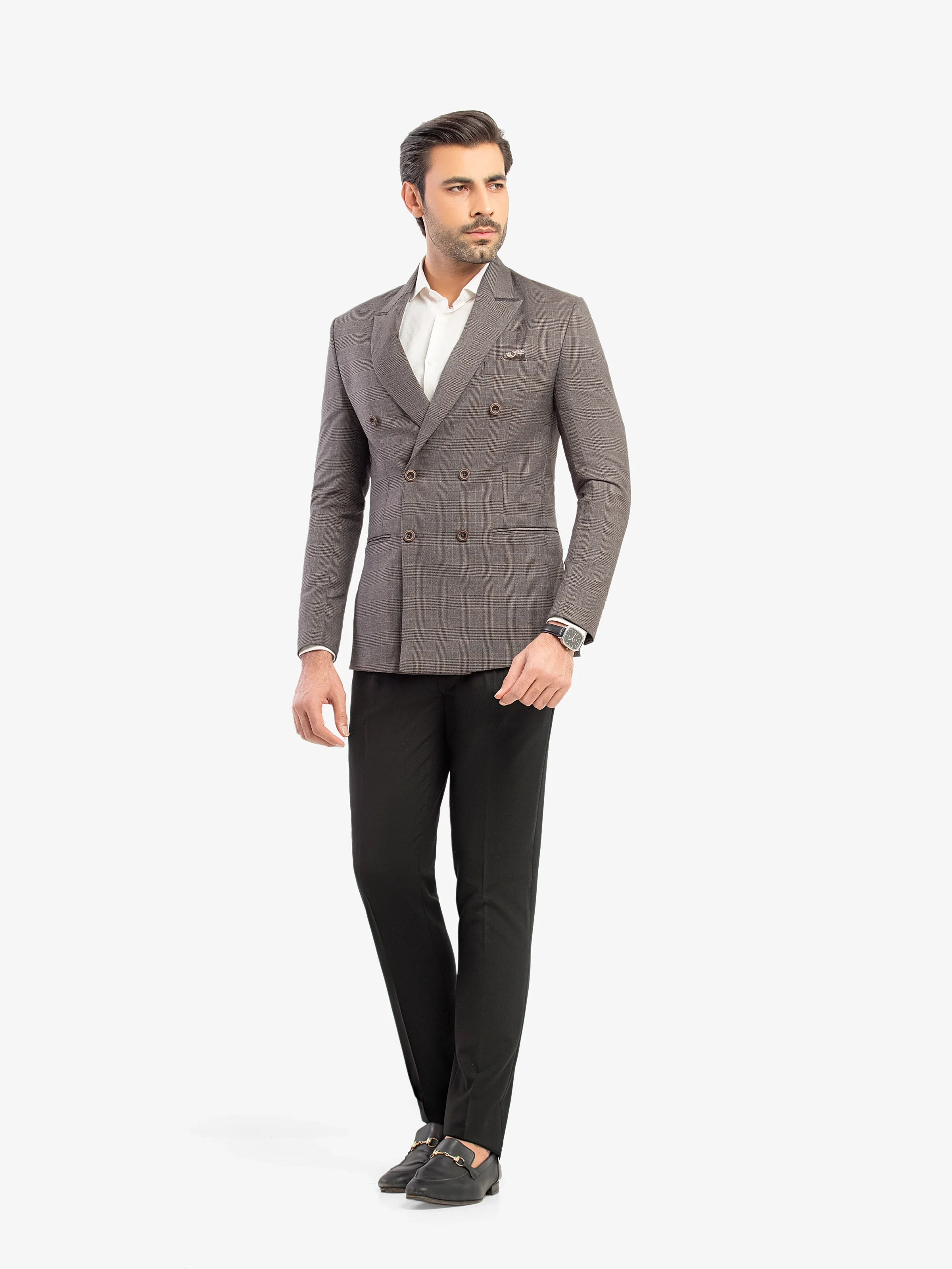 Men's Dark Grey Blazer - EMTB5-6886 - Image 4