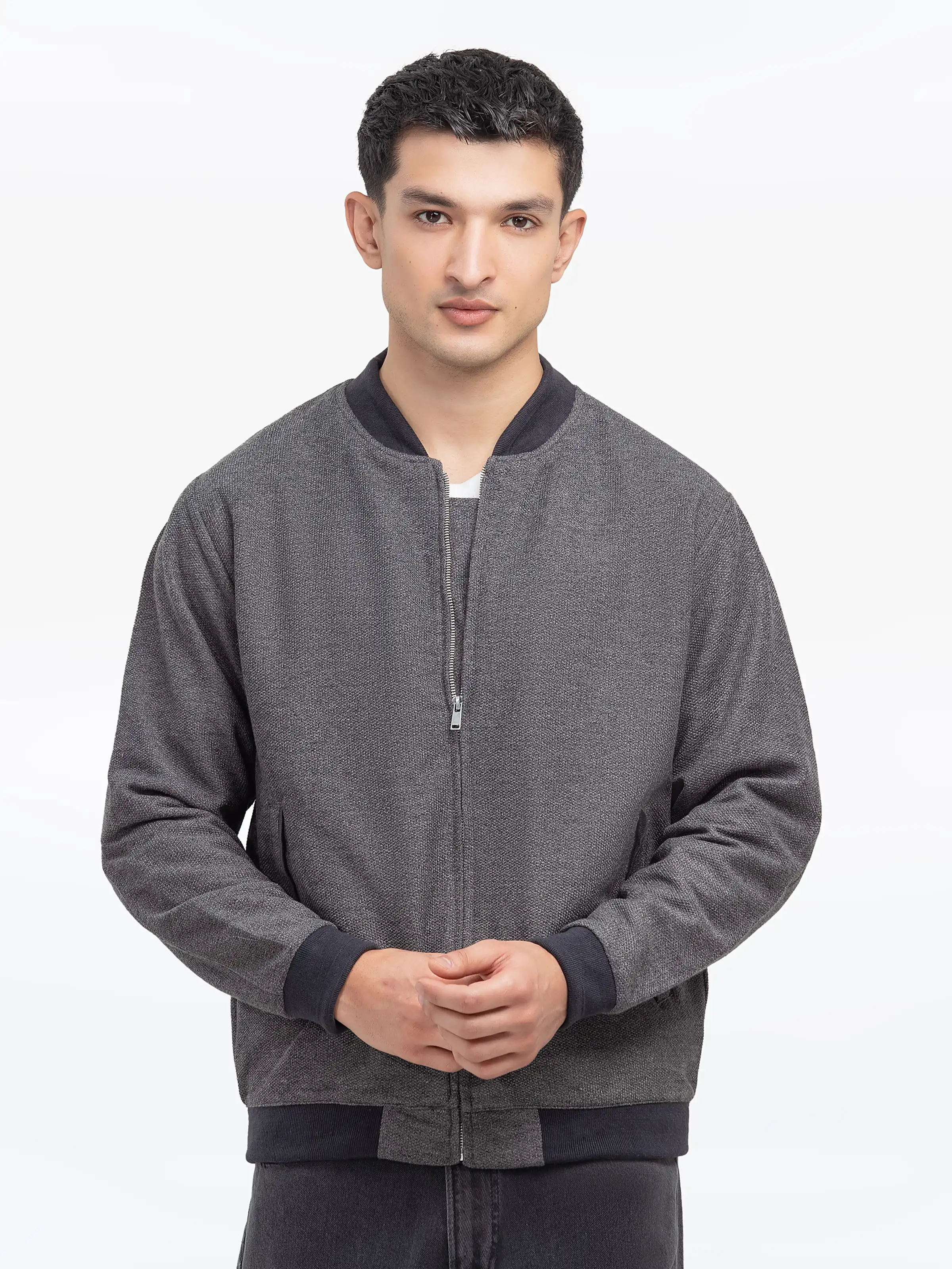 Men's Dark Grey Jacket - EMTJK5-001 - Image 2