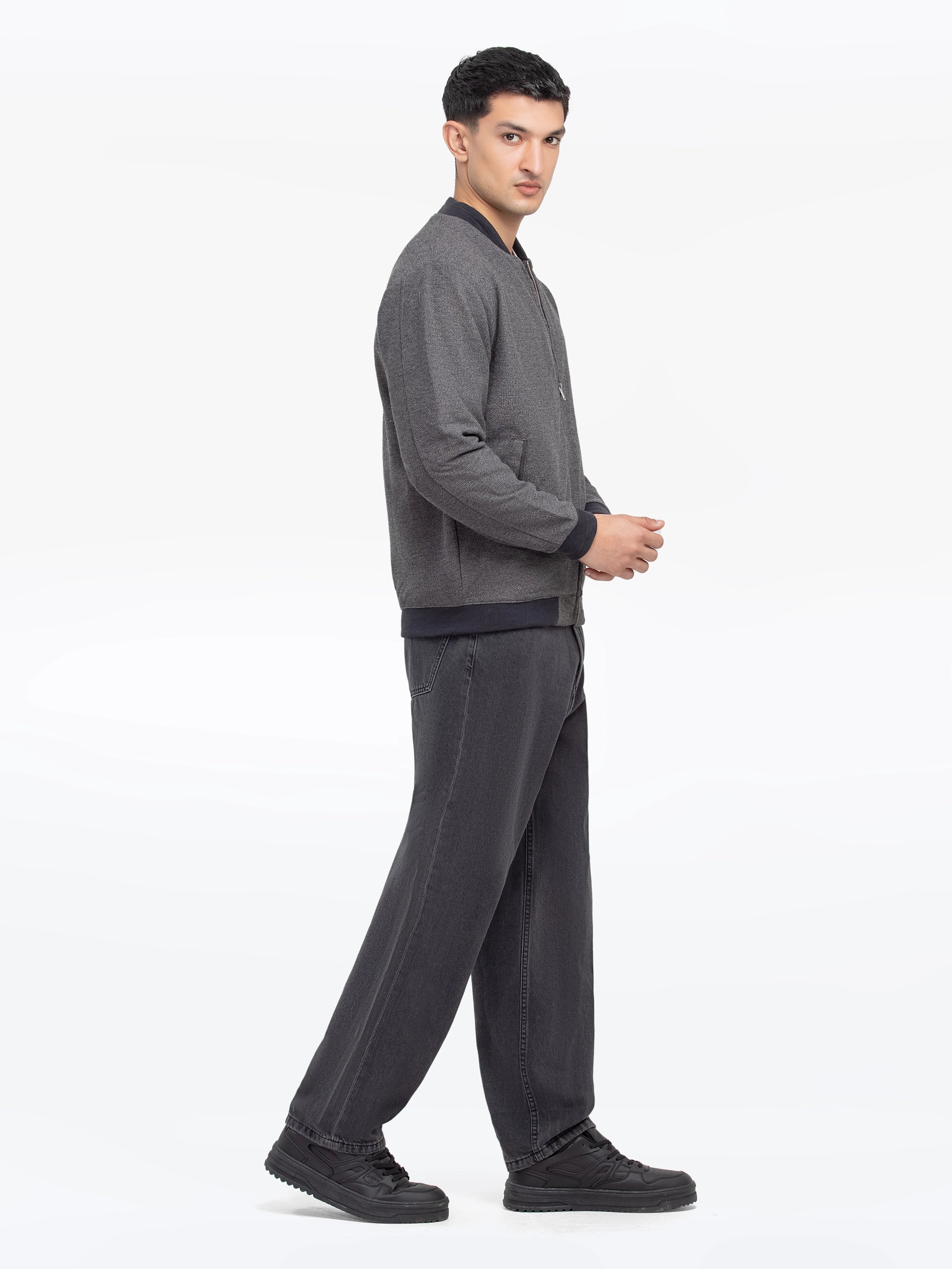 Men's Dark Grey Jacket - EMTJK5-001 - Image 4