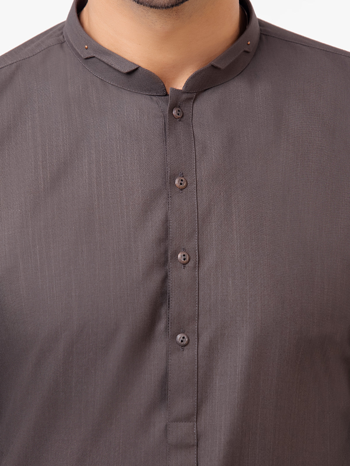 Men's Dark Grey Kurta Pajama - EMTKPT24-018 - Image 3