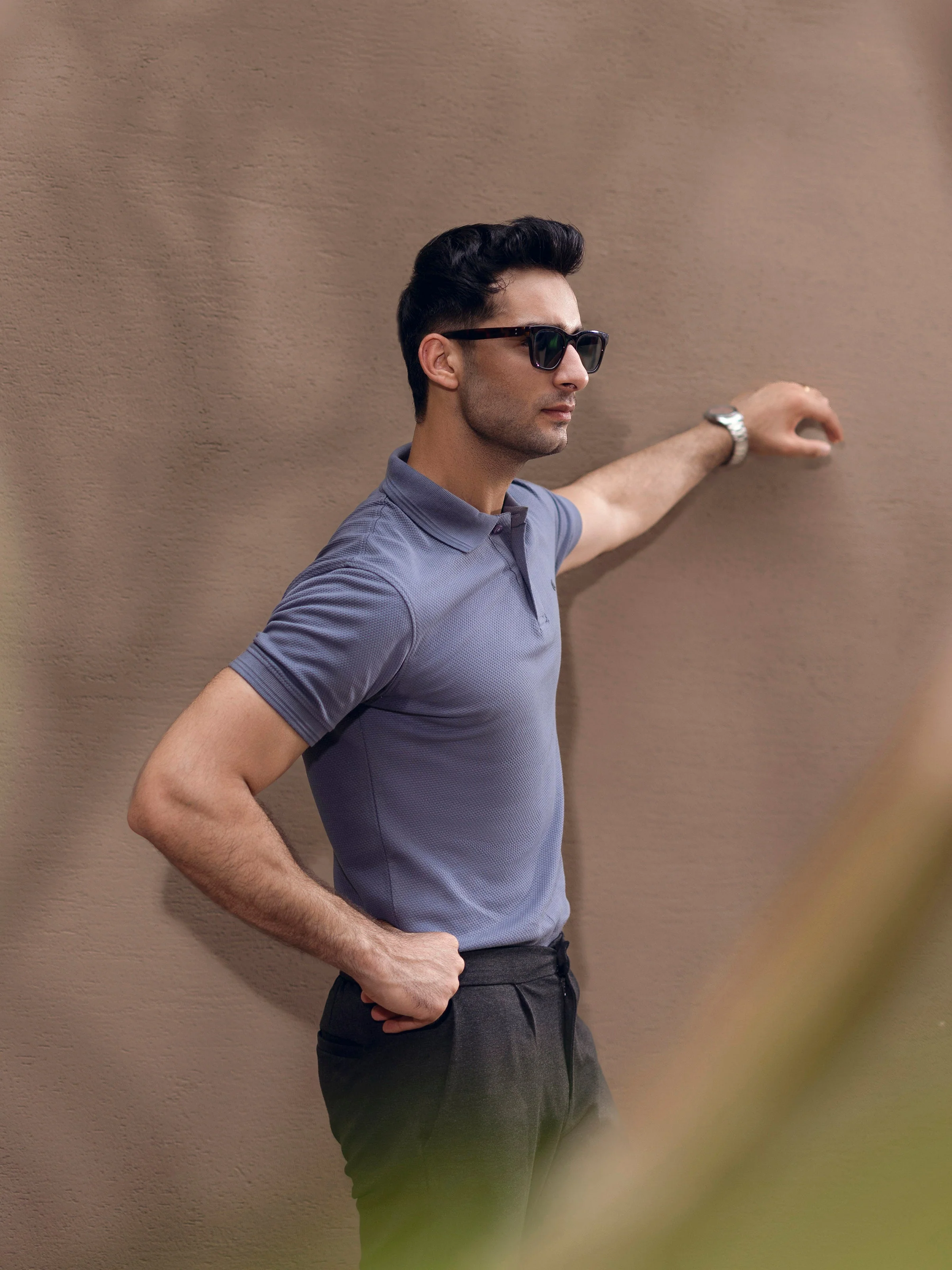 Men's Dark Grey Polo Shirt - EMTPS5-064 - Image 4