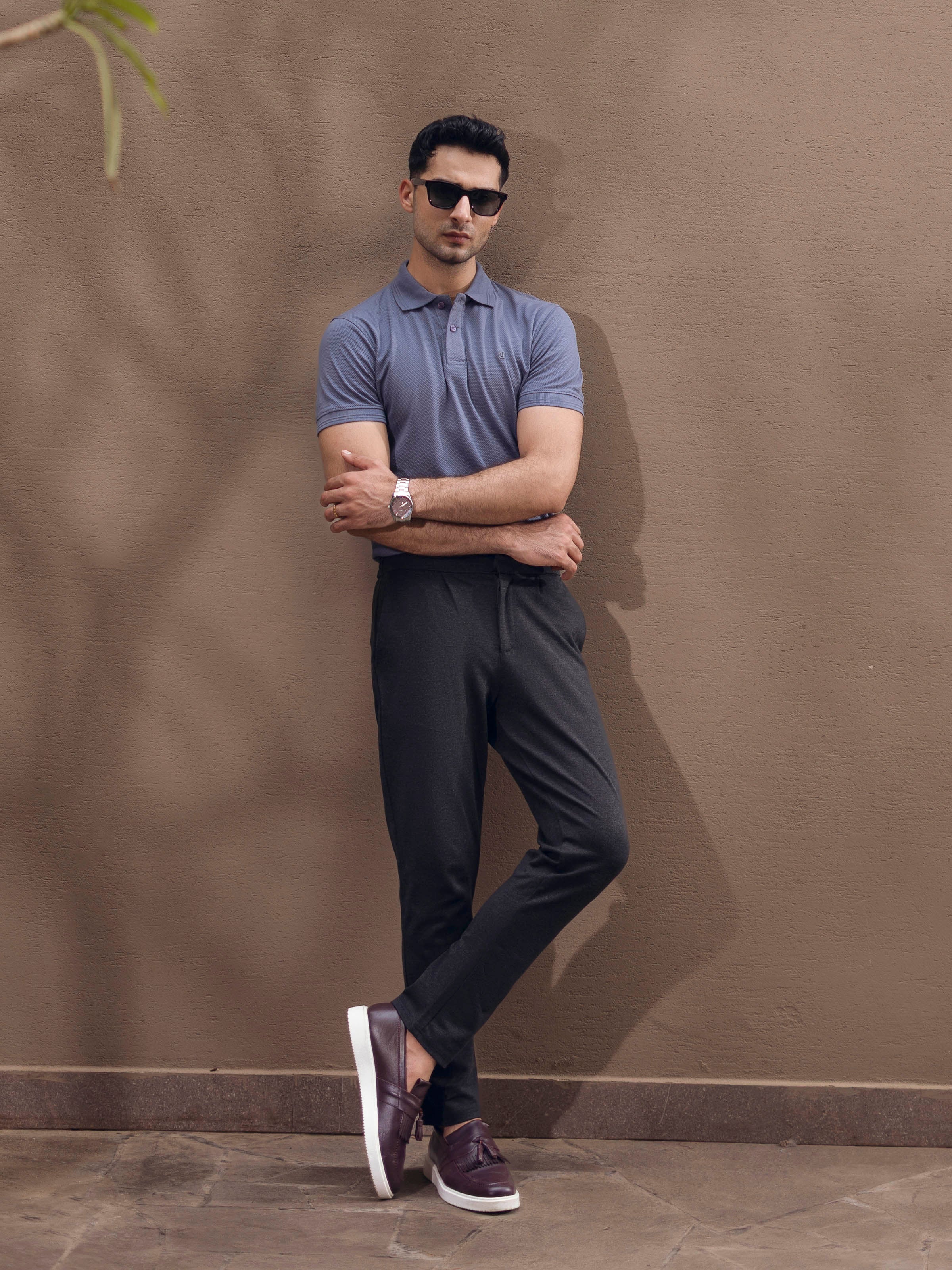 Men's Dark Grey Polo Shirt - EMTPS5-064 - Image 6