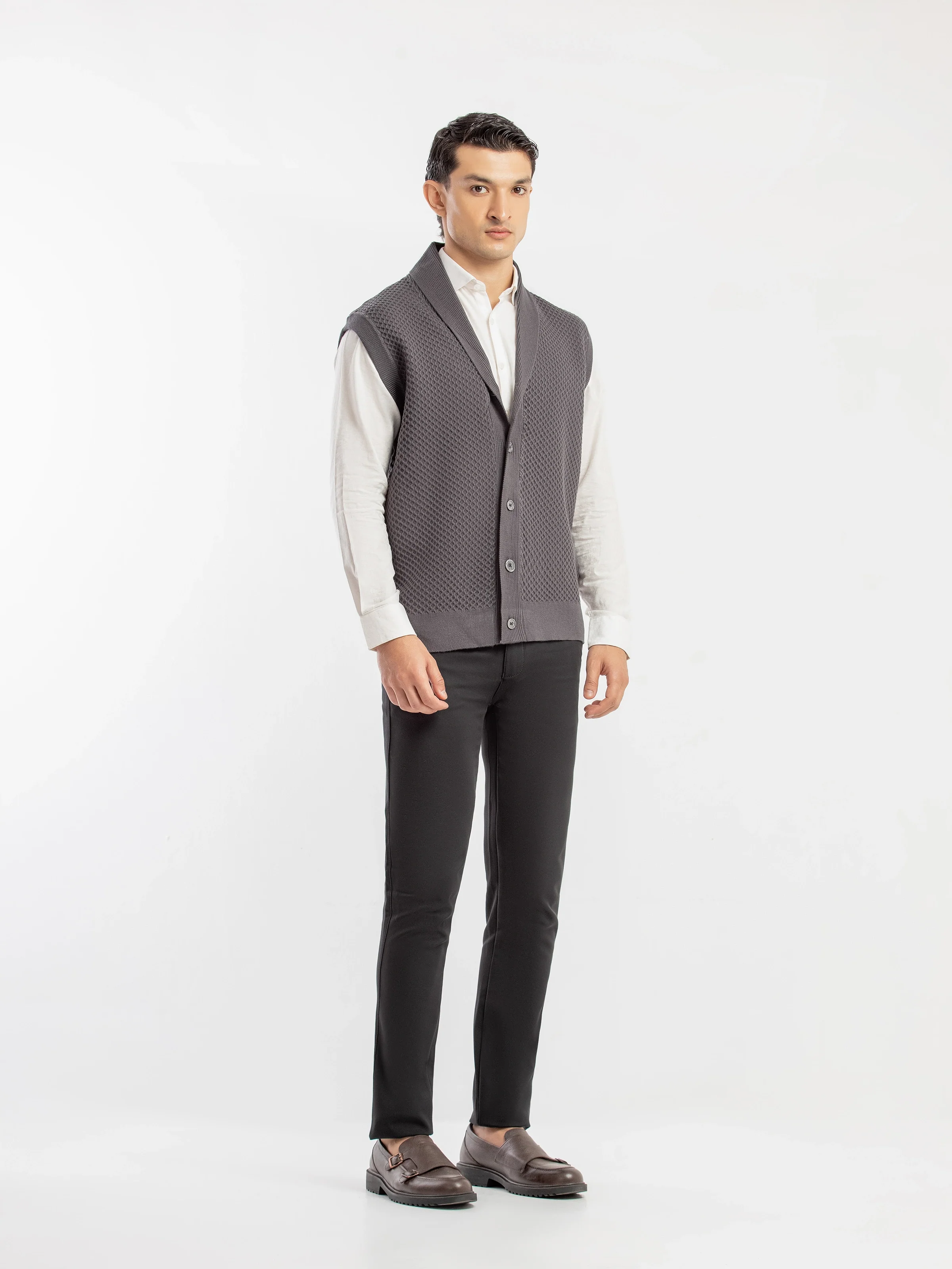 Men's Dark Grey Sweater - EMTSWT5-002 - Image 2