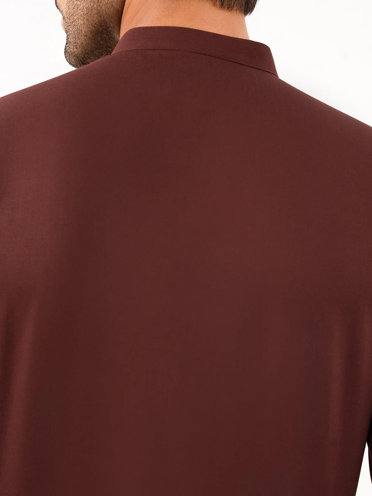 Men's Dark Maroon Shalwar Kameez - EMTKS23W-41064 - Image 5