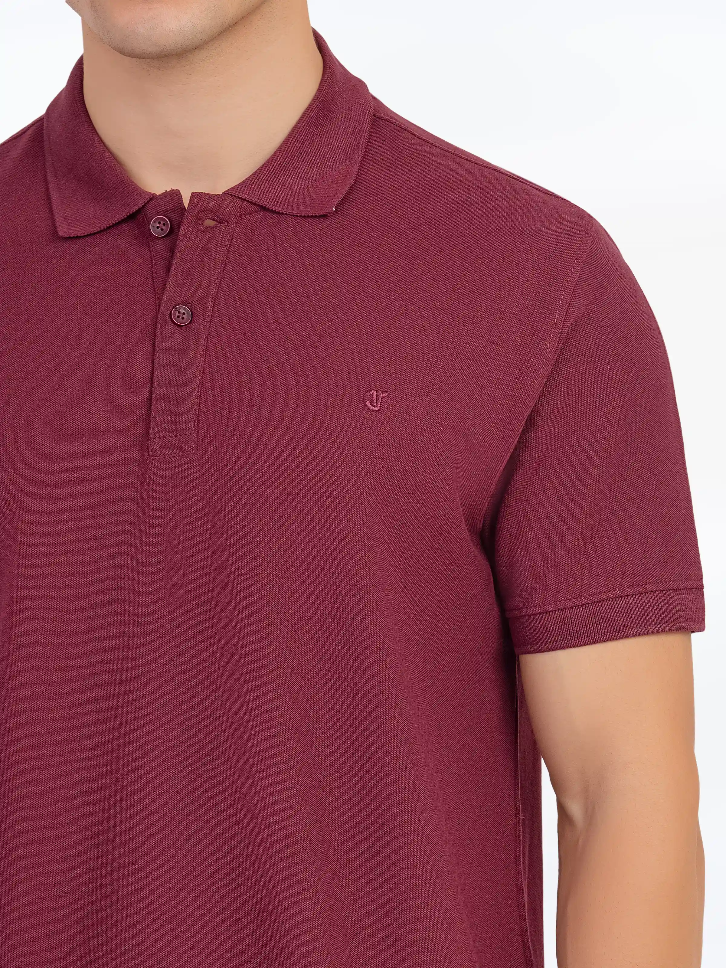 Men's Dark Maroon Polo Shirt - EMTPS5-054 - Image 4