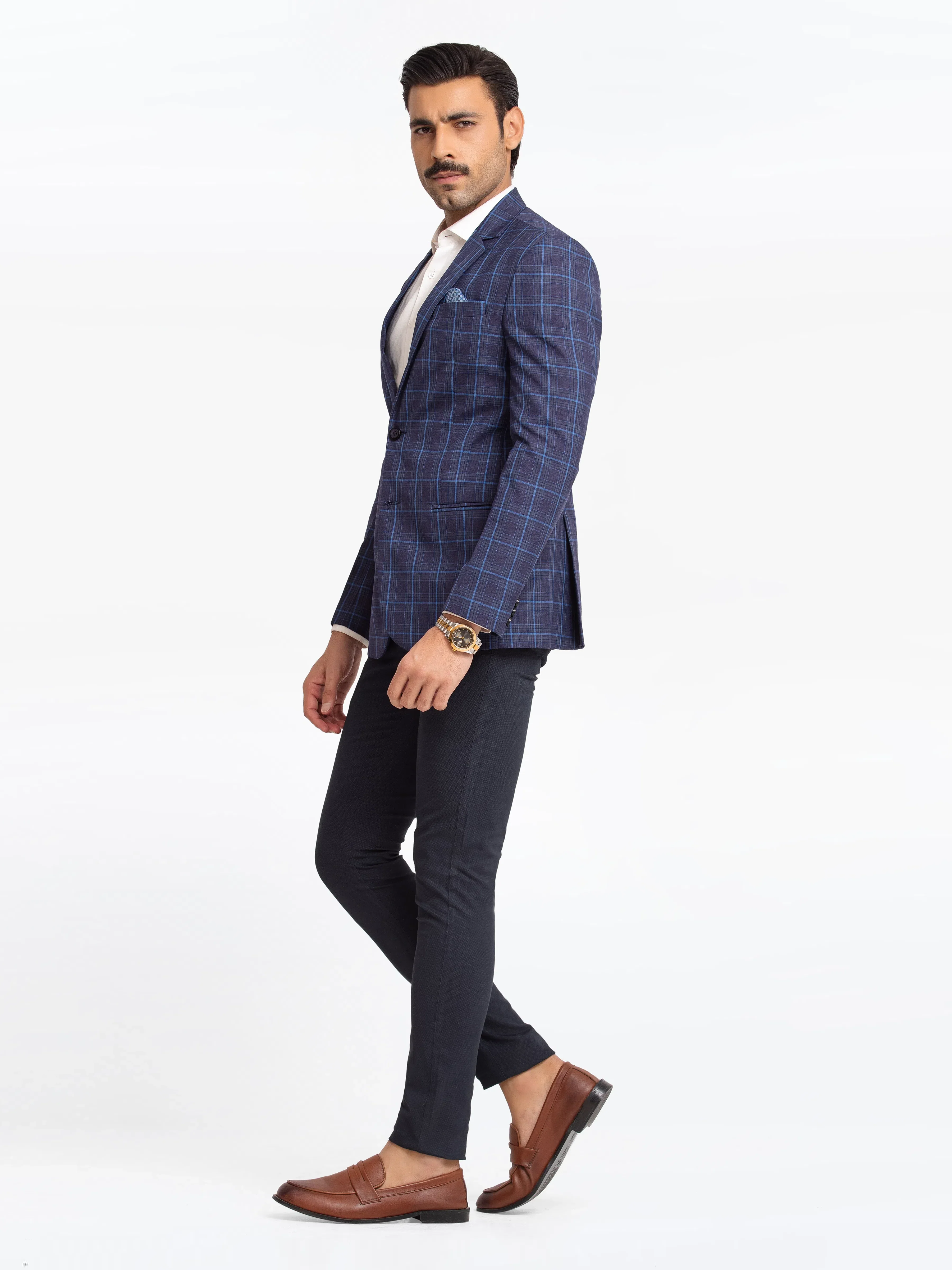 Men's Dark Navy Blazer - EMTB22-6827 - Image 2