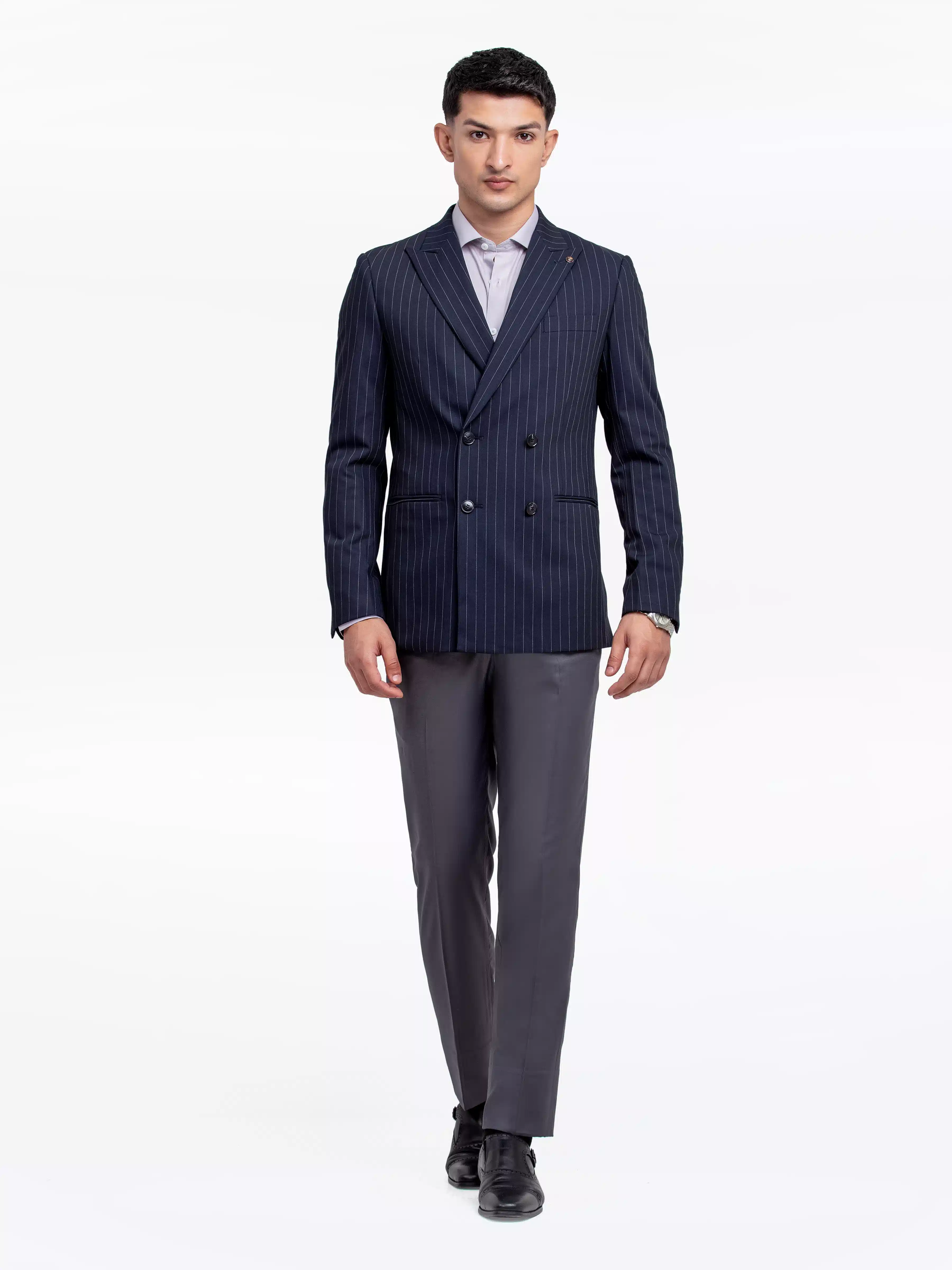 Men's Dark Navy Blazer - EMTB24-6876 - Image 2