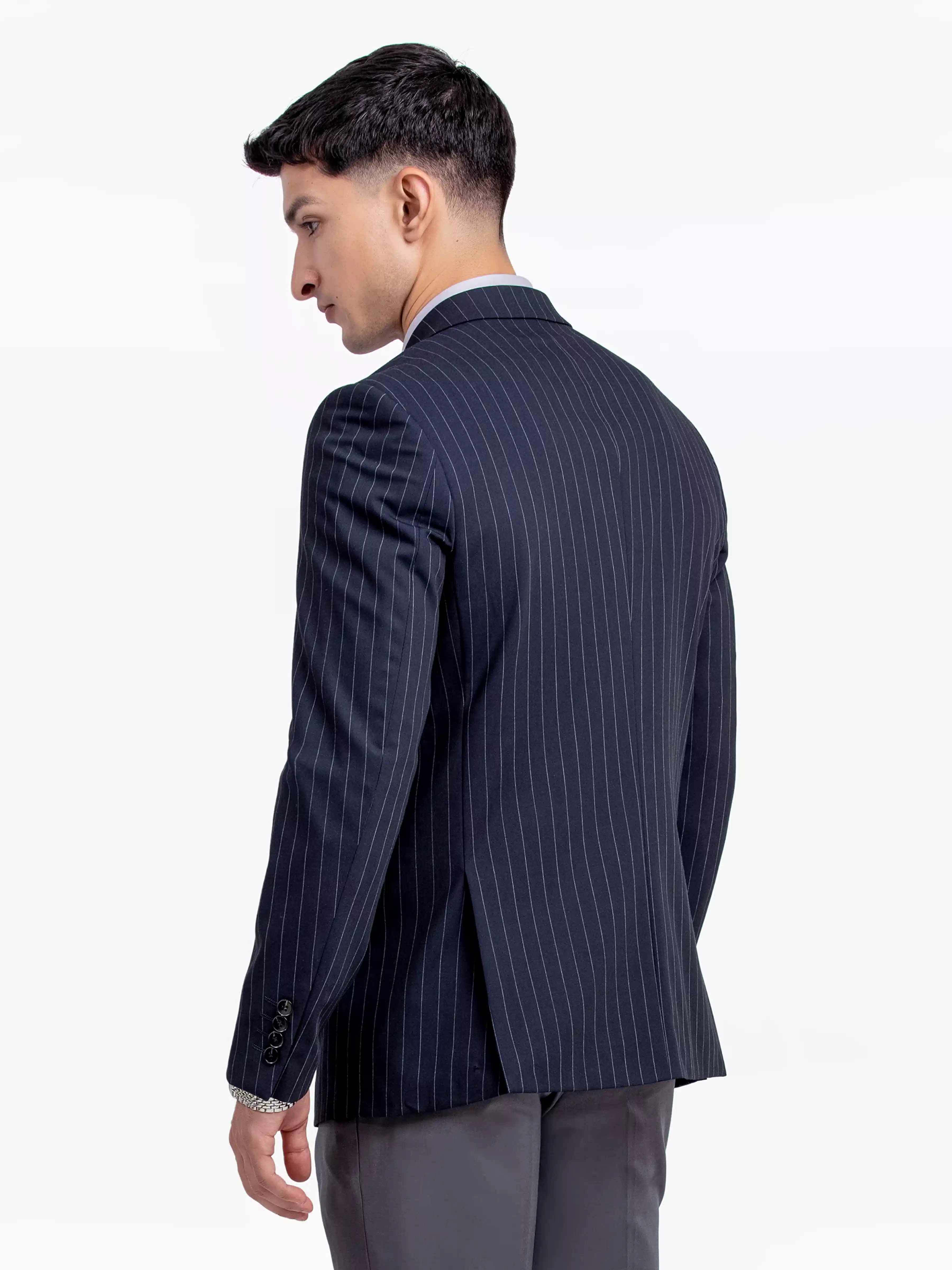 Men's Dark Navy Blazer - EMTB24-6876 - Image 5