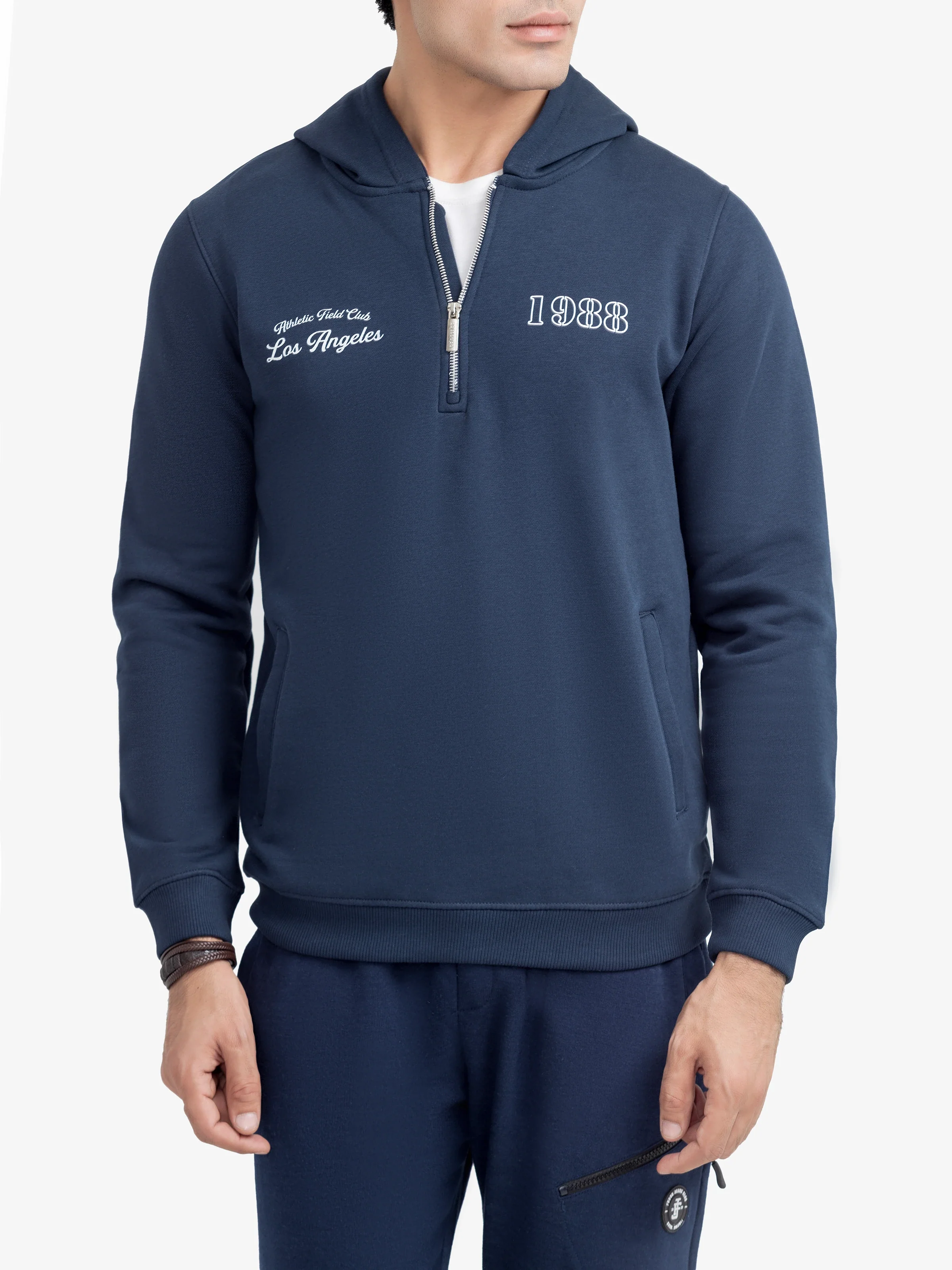 Men's Dark Navy Hoodie - EMTH24-008 - Image 3