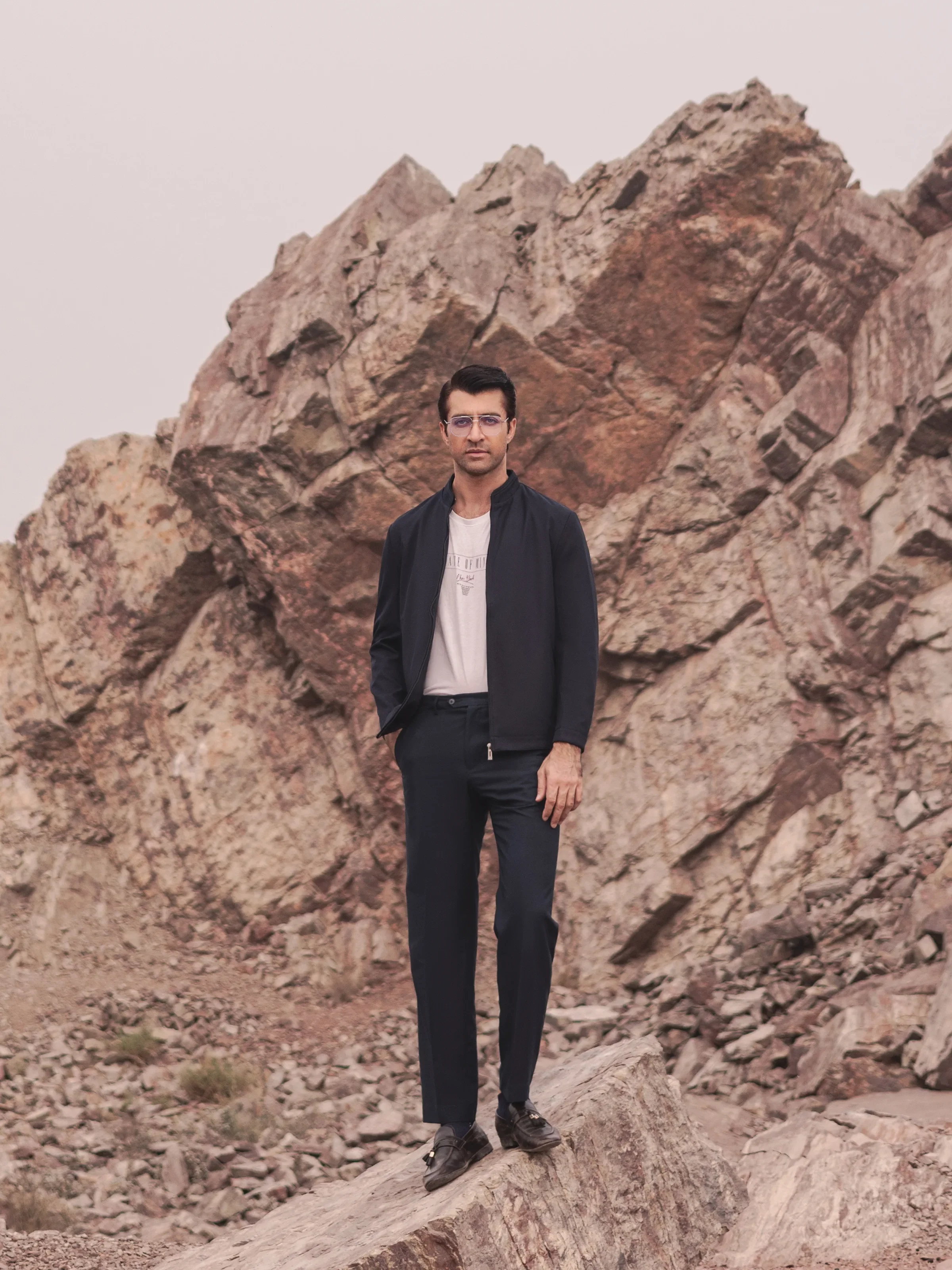 Men's Dark Navy Jacket - EMTJ24-025 - Image 2