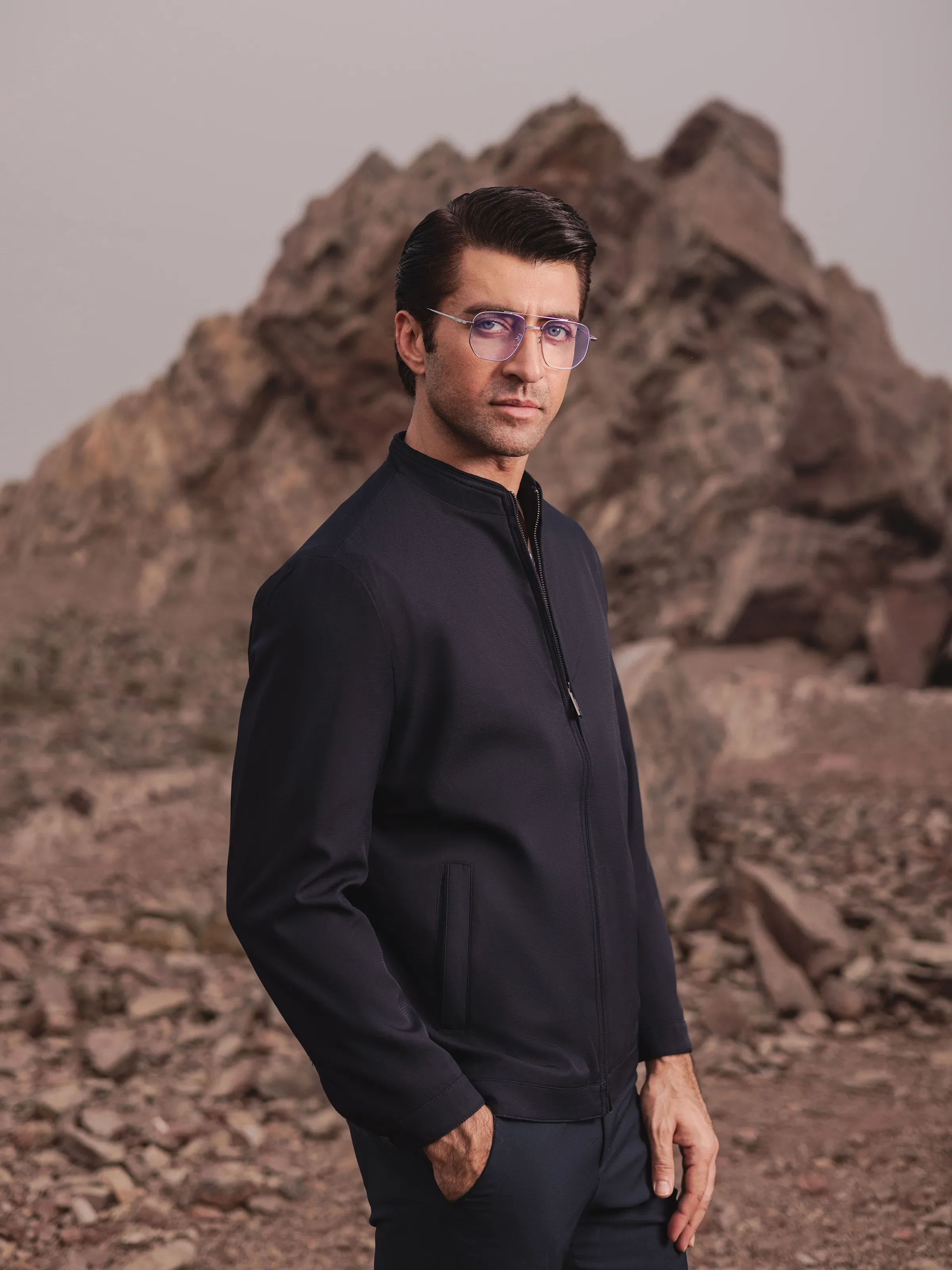Men's Dark Navy Jacket - EMTJ24-025 - Image 4