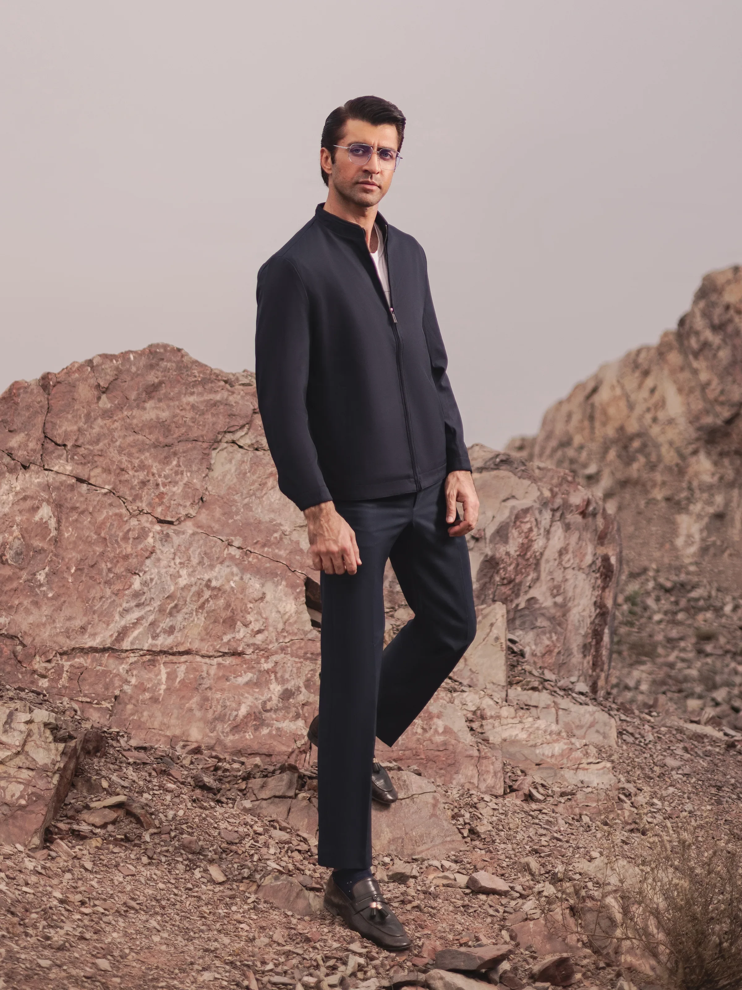 Men's Dark Navy Jacket - EMTJ24-025 - Image 5