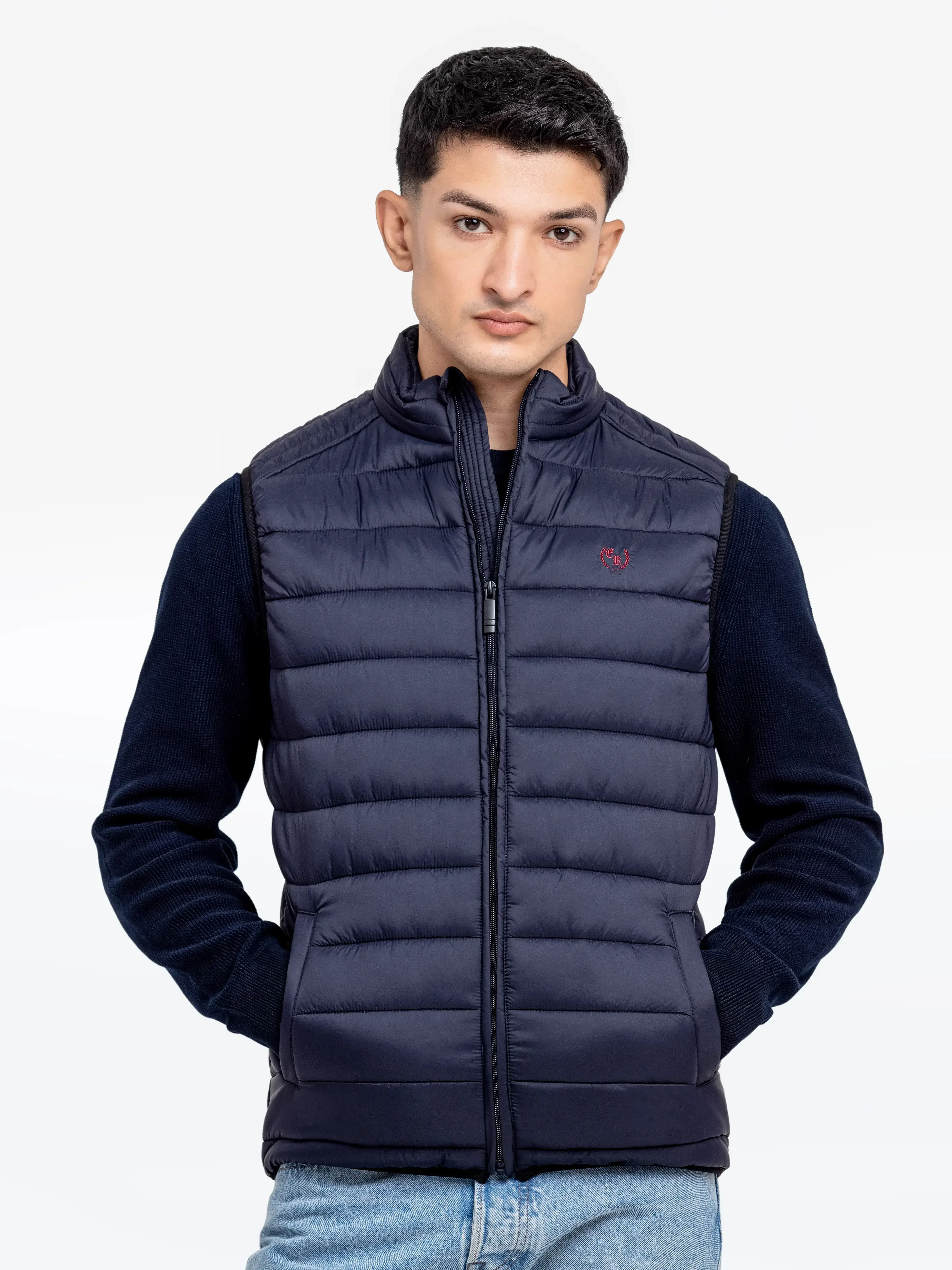 Men's Dark Navy Jacket - EMTJP24-009 - Image 3