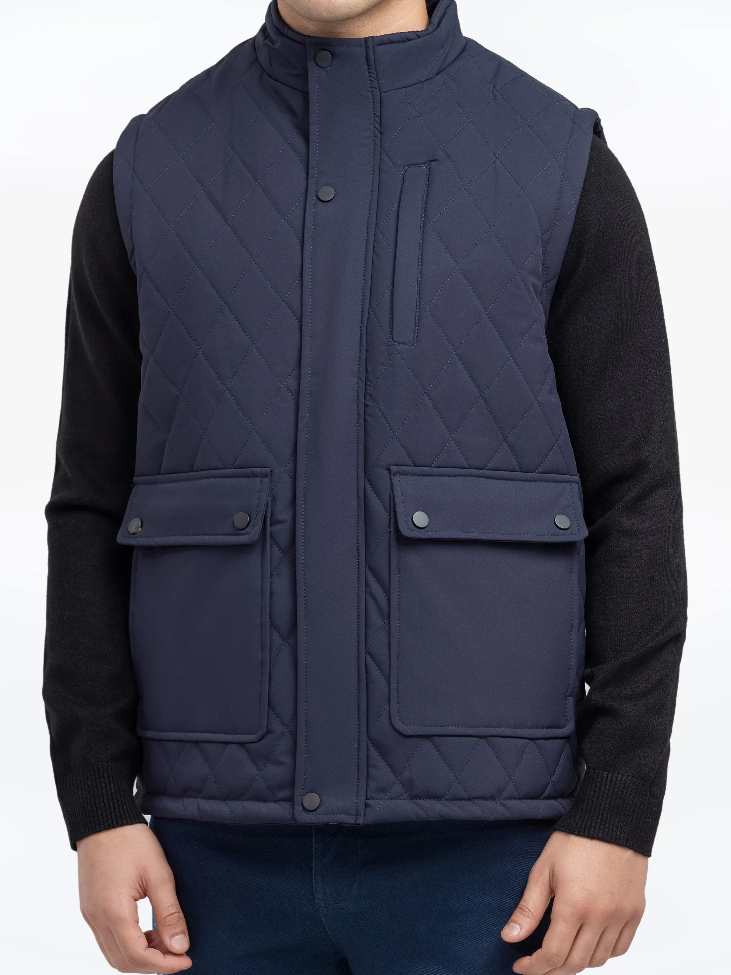 Men's Dark Navy Jacket - EMTJP24-023 - Image 3