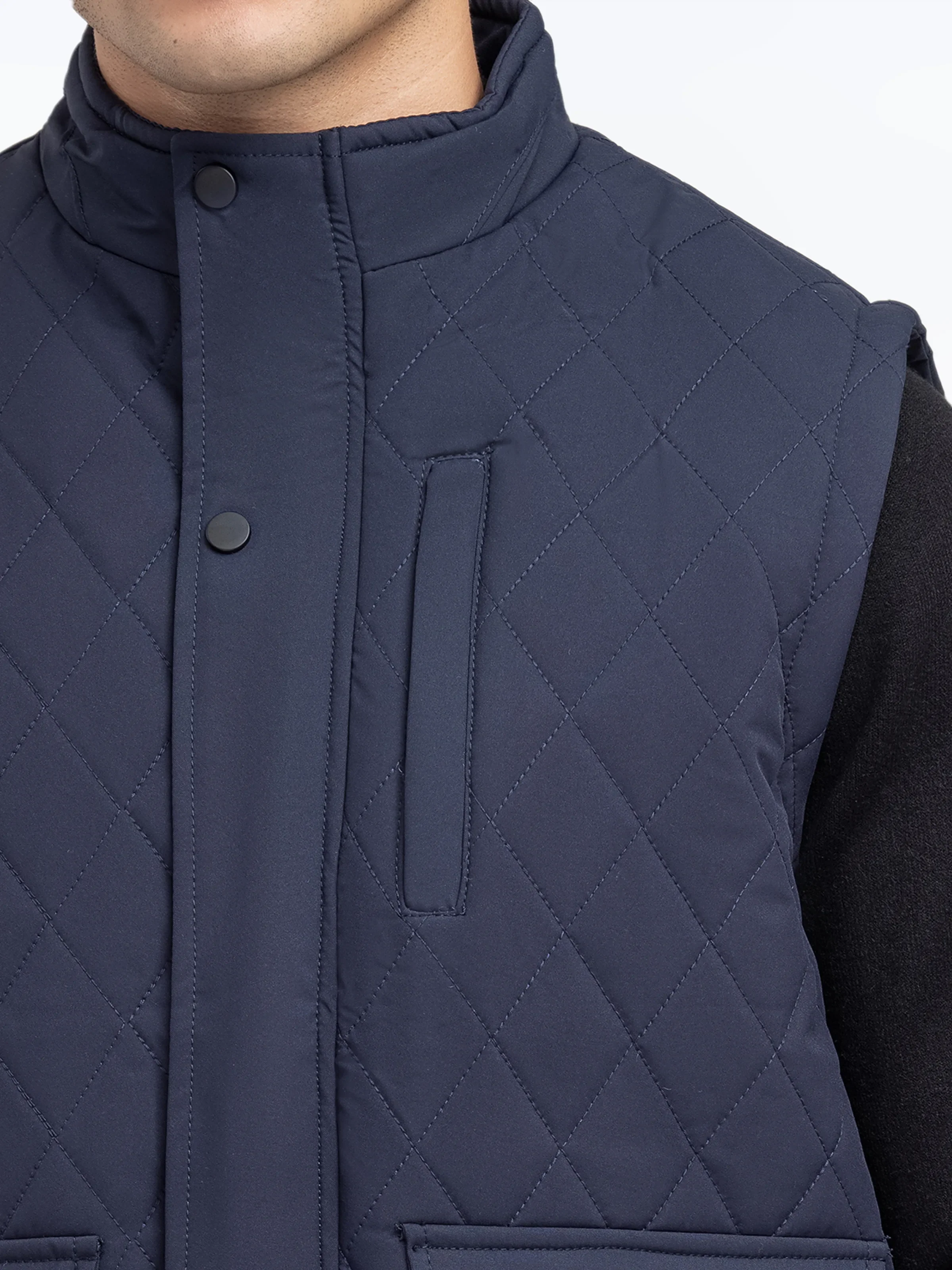 Men's Dark Navy Jacket - EMTJP24-023 - Image 4