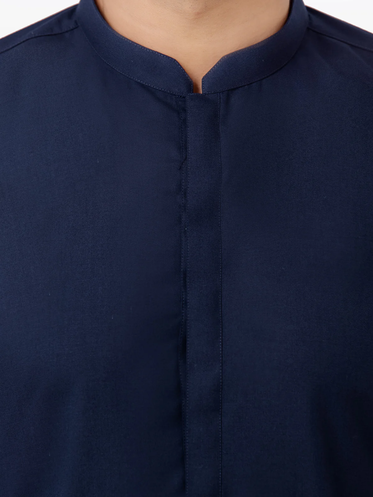 Men's Dark Navy Shalwar Kameez - EMTKSP23-41076 - Image 3