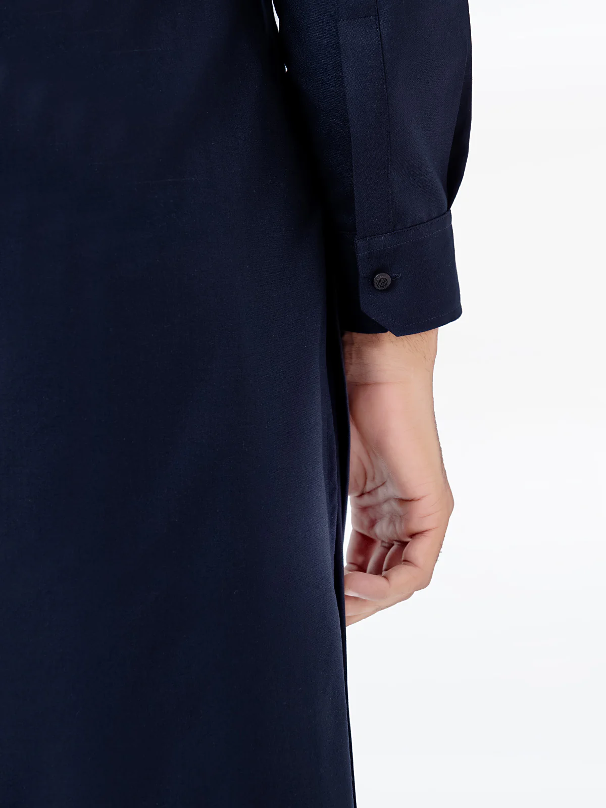Men's Dark Navy Shalwar Kameez - EMTKSP23-41076 - Image 5