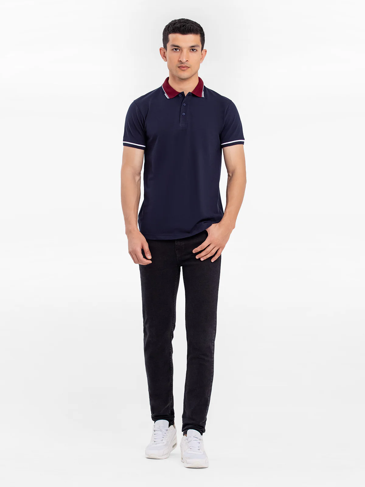 Men's Dark Navy Polo Shirt - EMTPS23-022