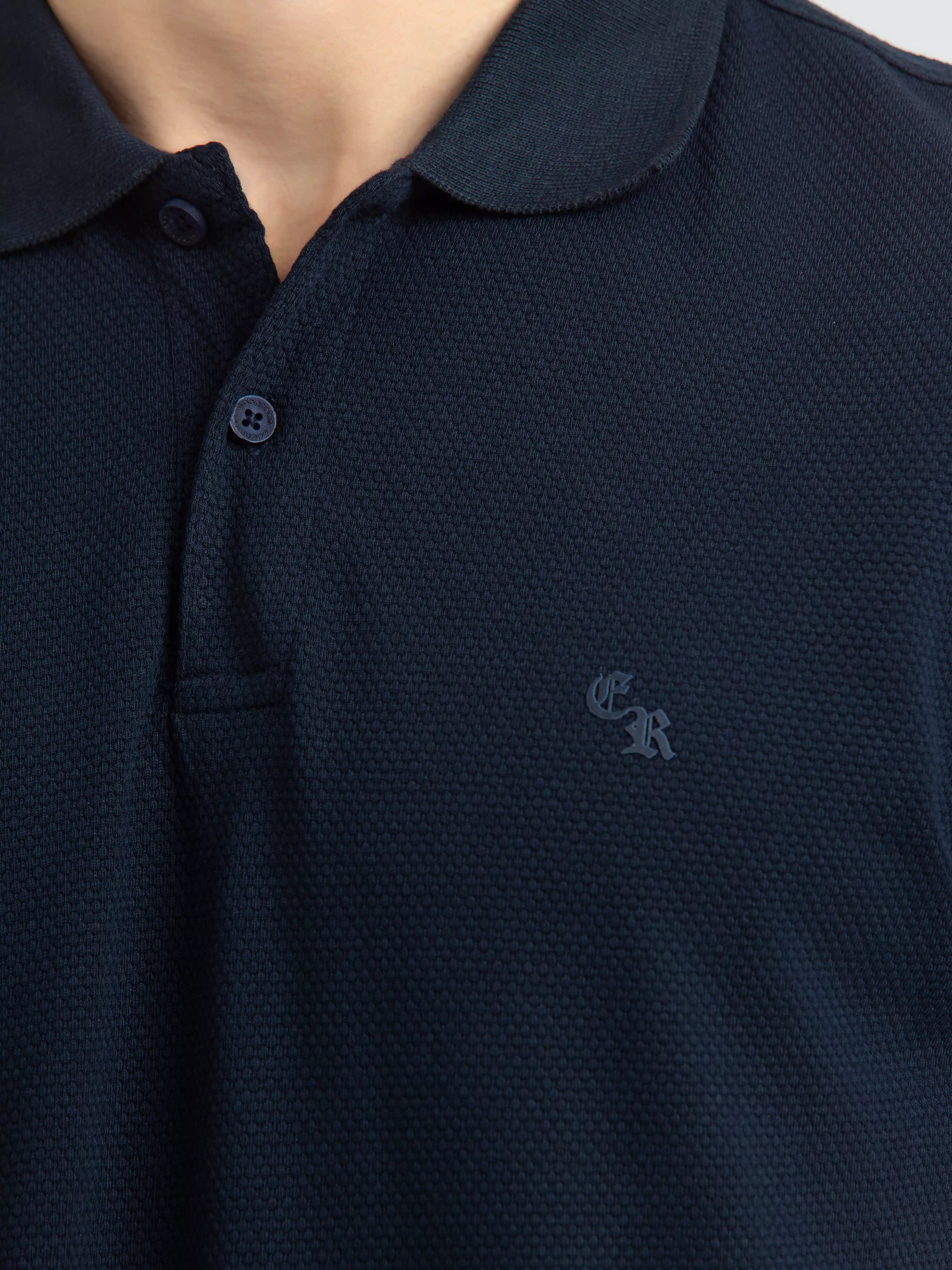 Men's Dark Navy Polo Shirt - EMTPS24-072 - Image 3