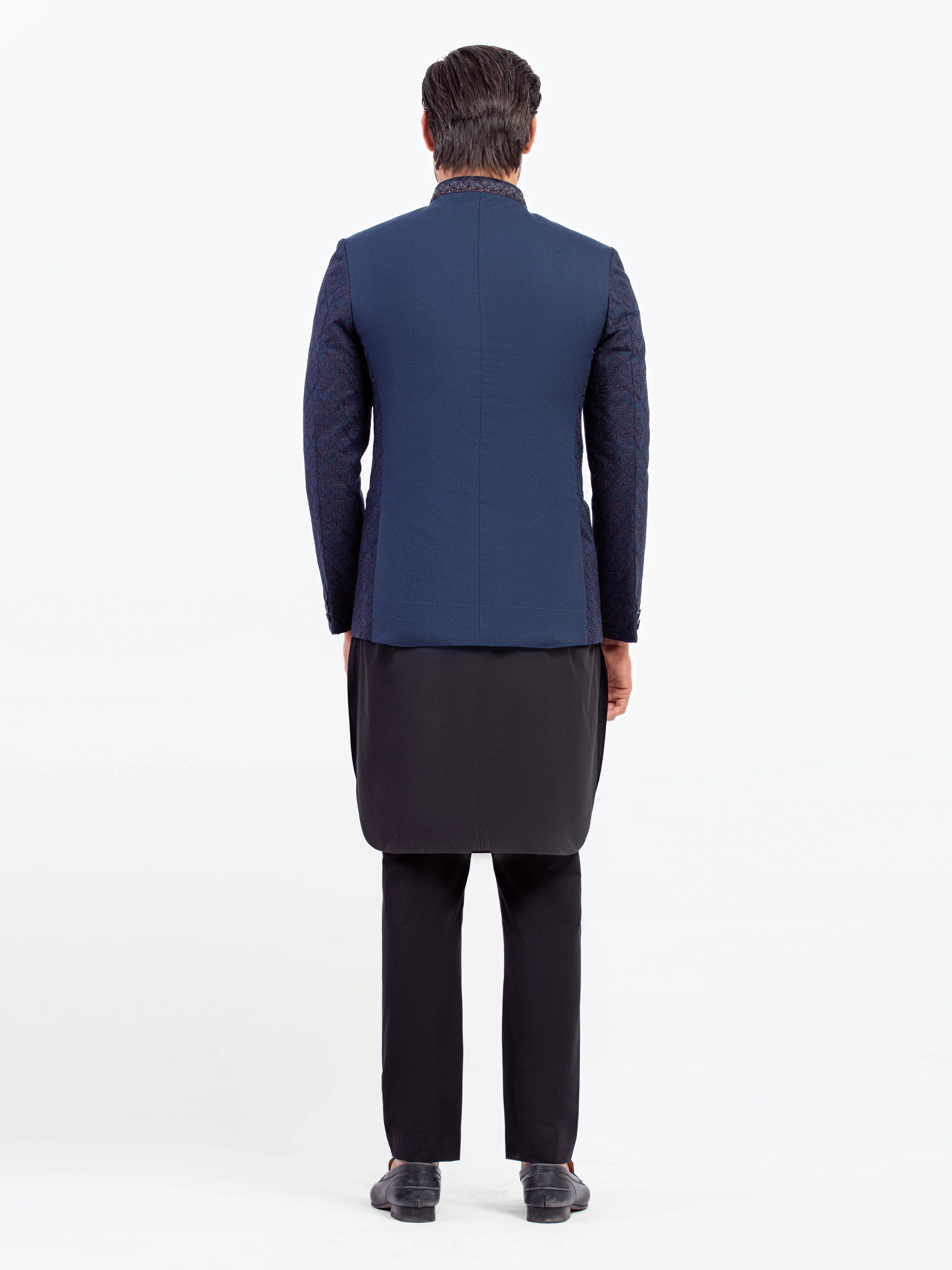 Men's Dark Navy Prince Coat - EMTPC5-014 - Image 5