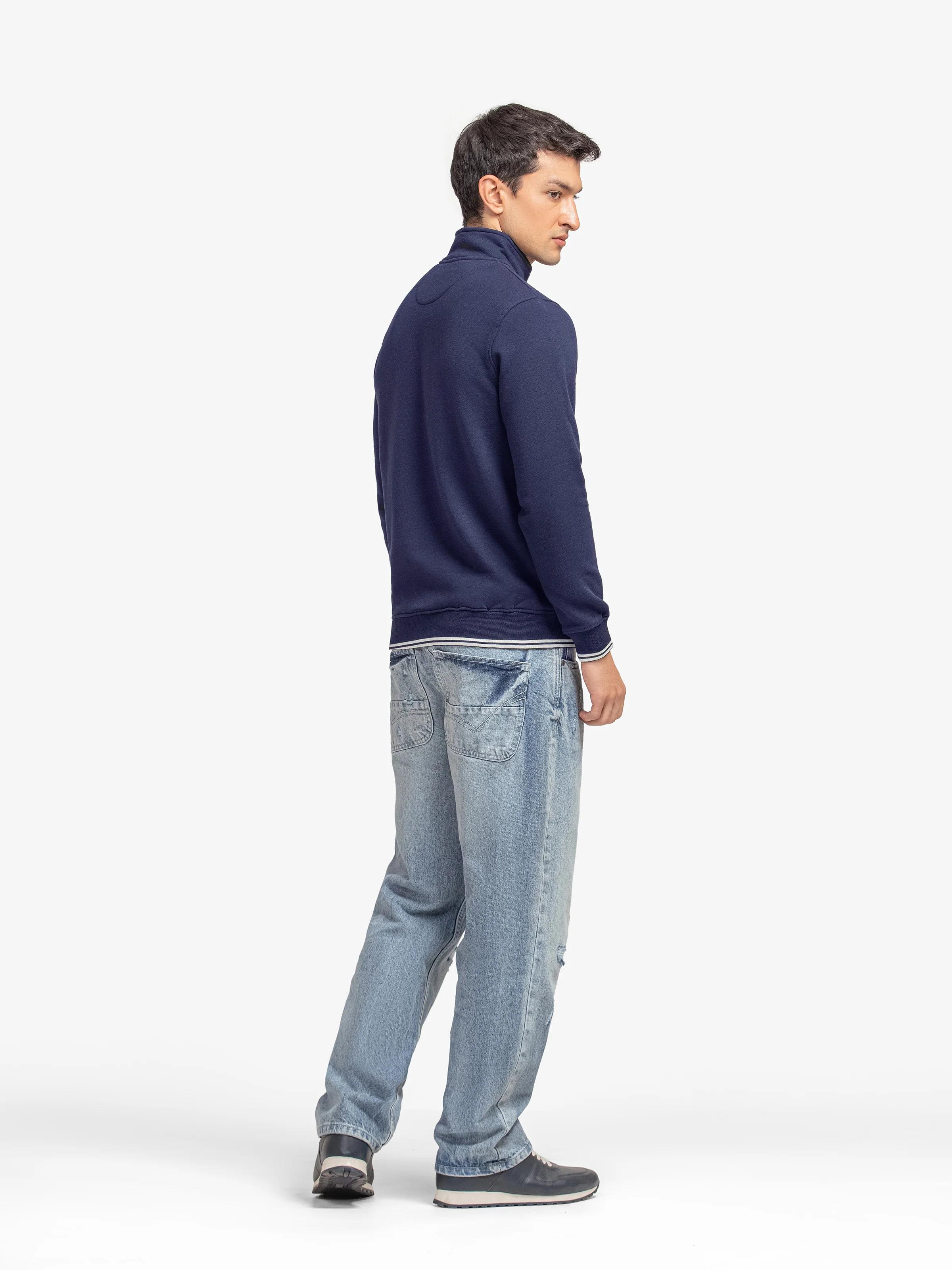 Men's Dark Navy Sweatshirt - EMTSS5-002 - Image 6
