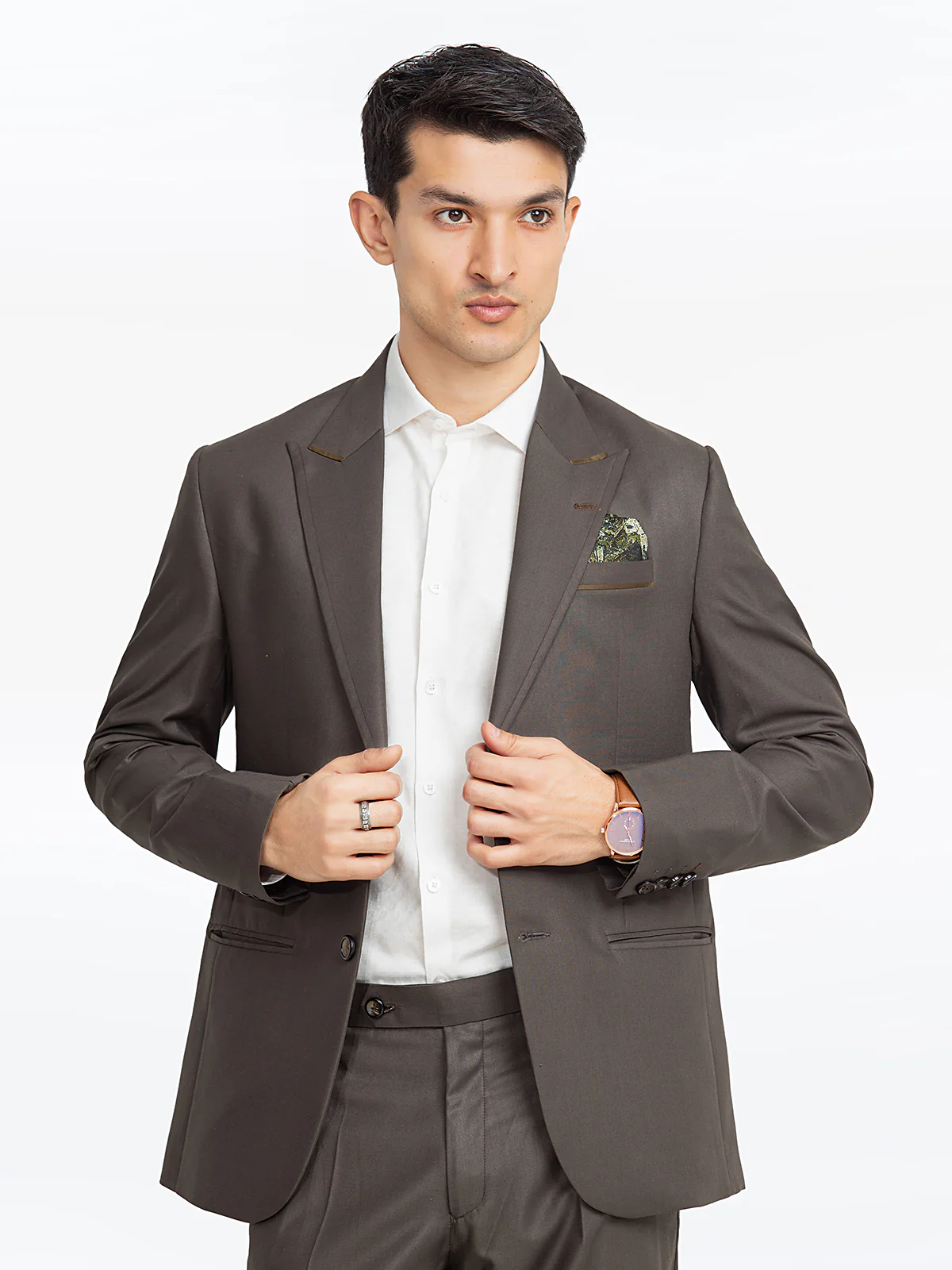 Men's Dark Olive Coat Pant - EMTCP23-6852 - Image 2