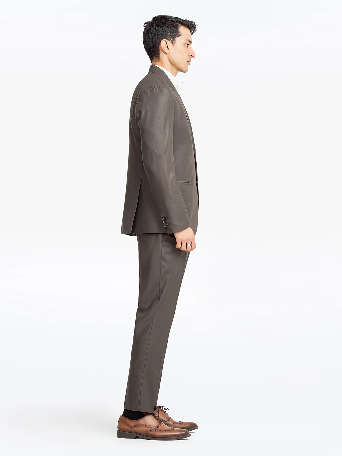 Men's Dark Olive Coat Pant - EMTCP23-6852 - Image 3