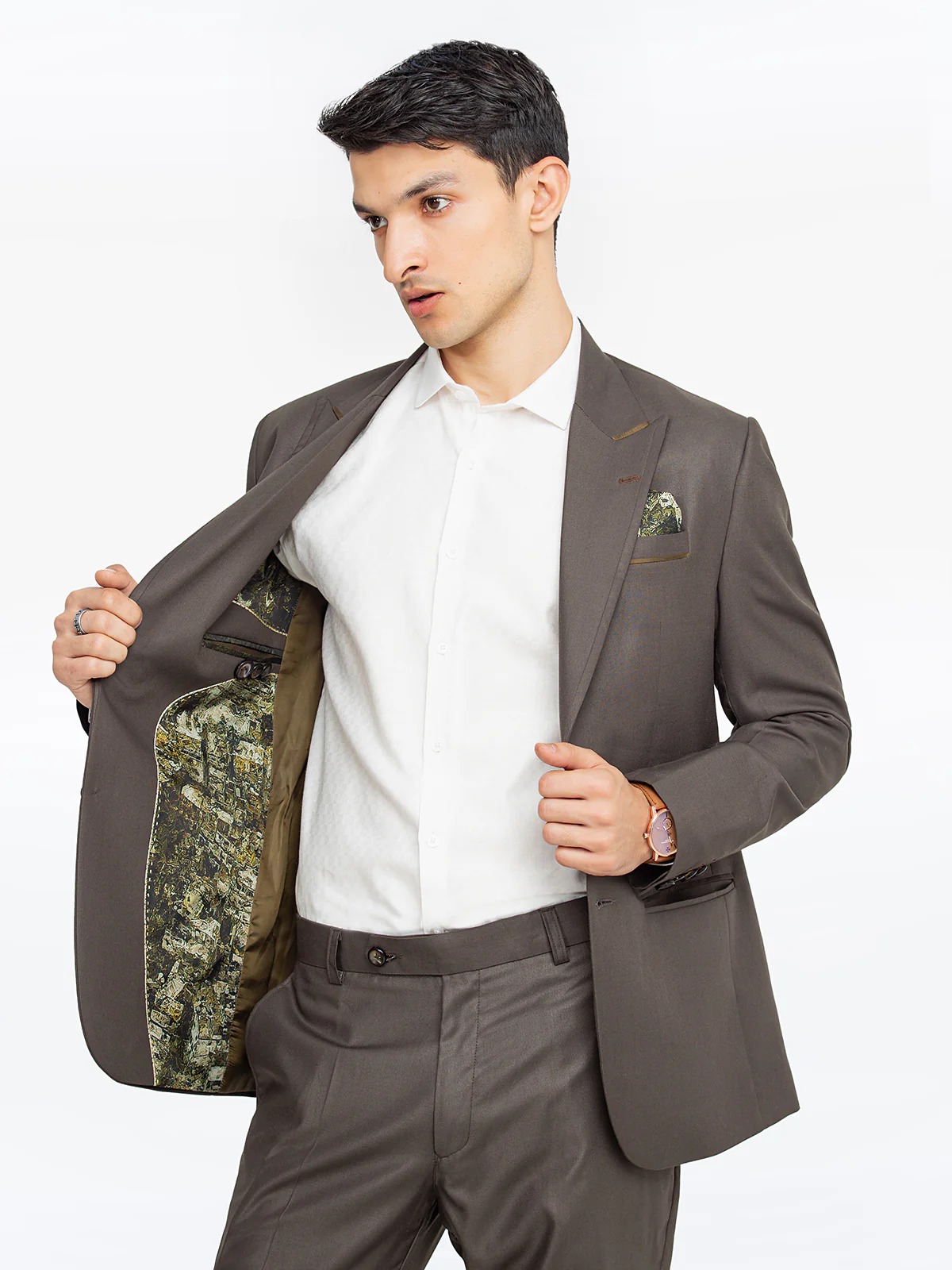 Men's Dark Olive Coat Pant - EMTCP23-6852 - Image 6