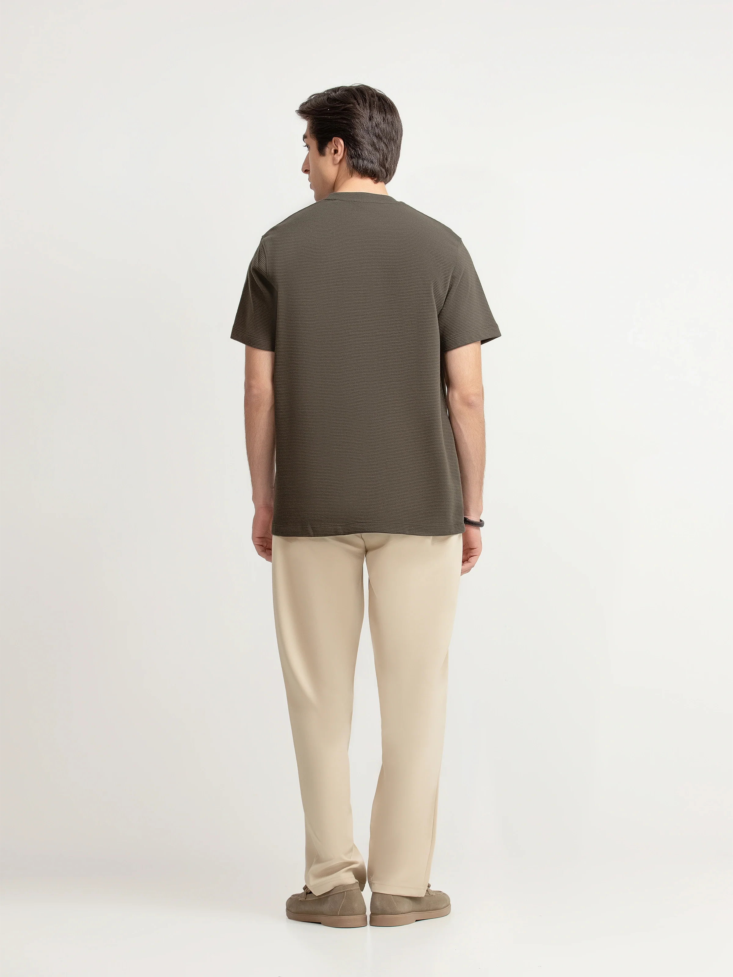 Men's Dark Olive Graphic Tee - EMTGT6-004 - Image 5