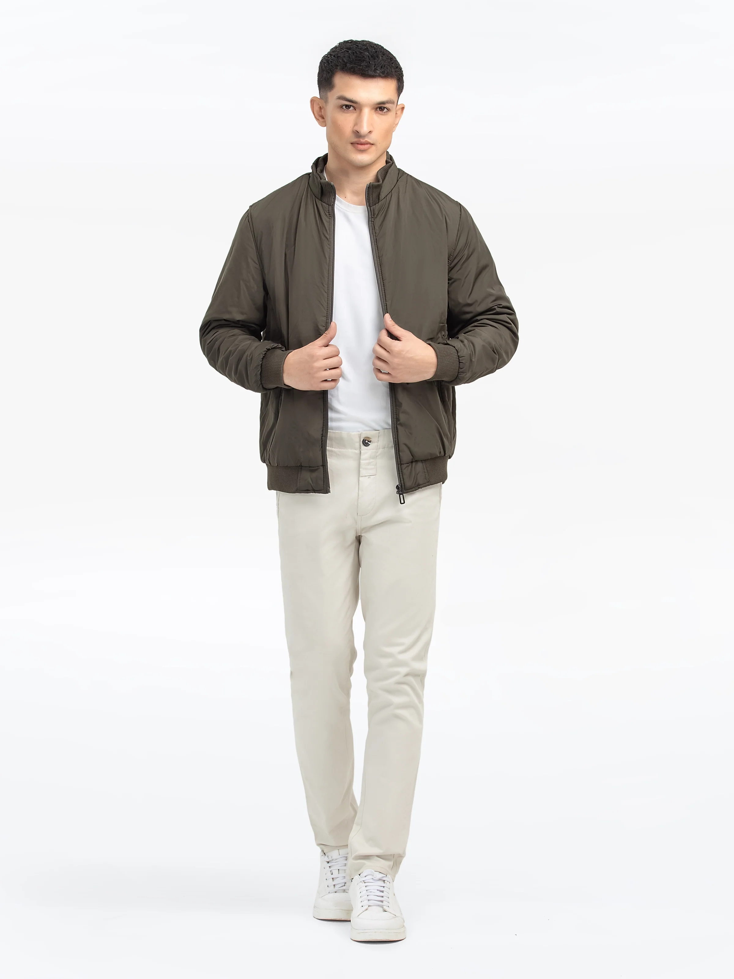 Men's Dark Olive Jacket - EMTJP24-020 - Image 2