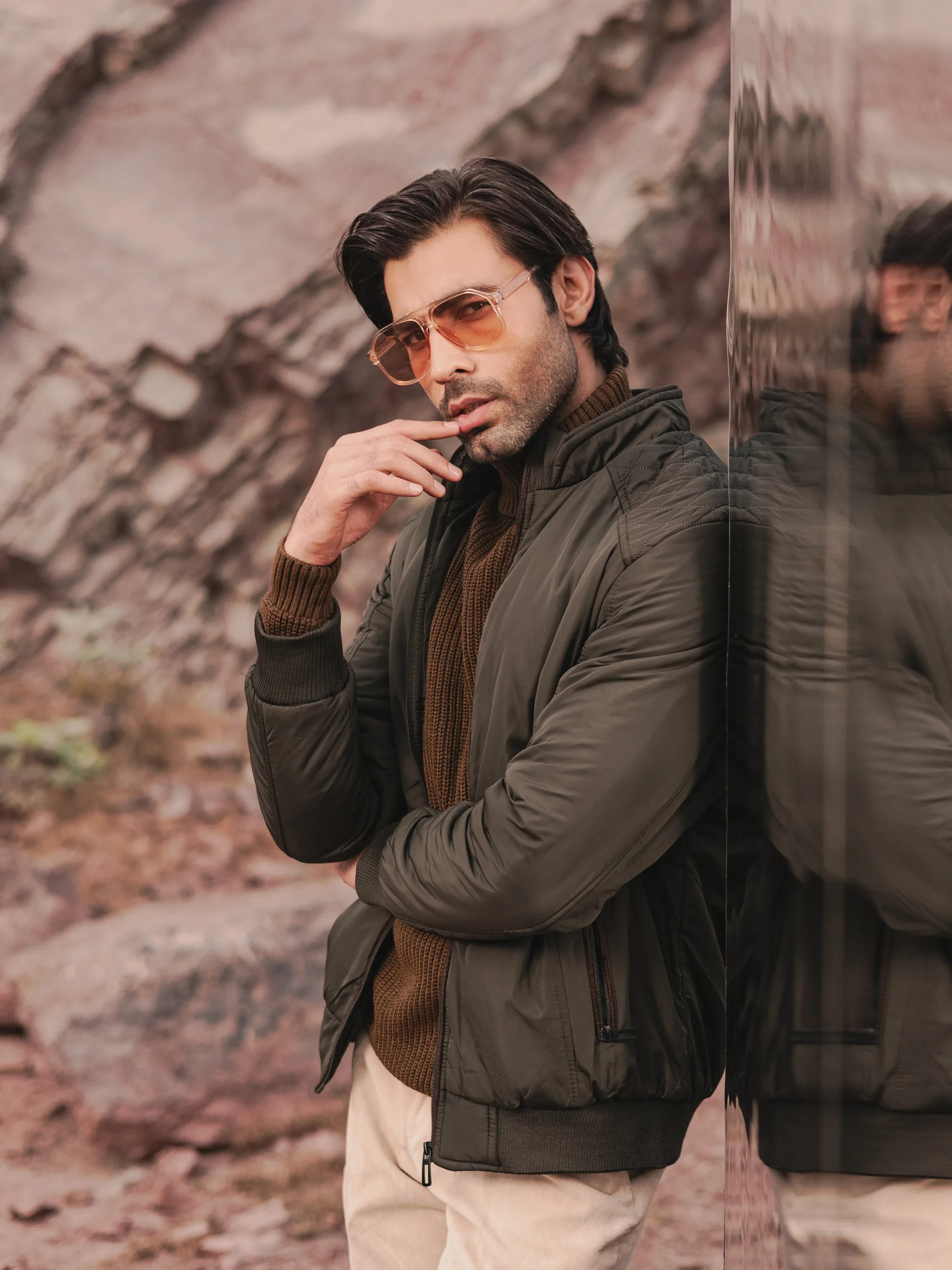 Men's Dark Olive Jacket - EMTJP24-024 - Image 4