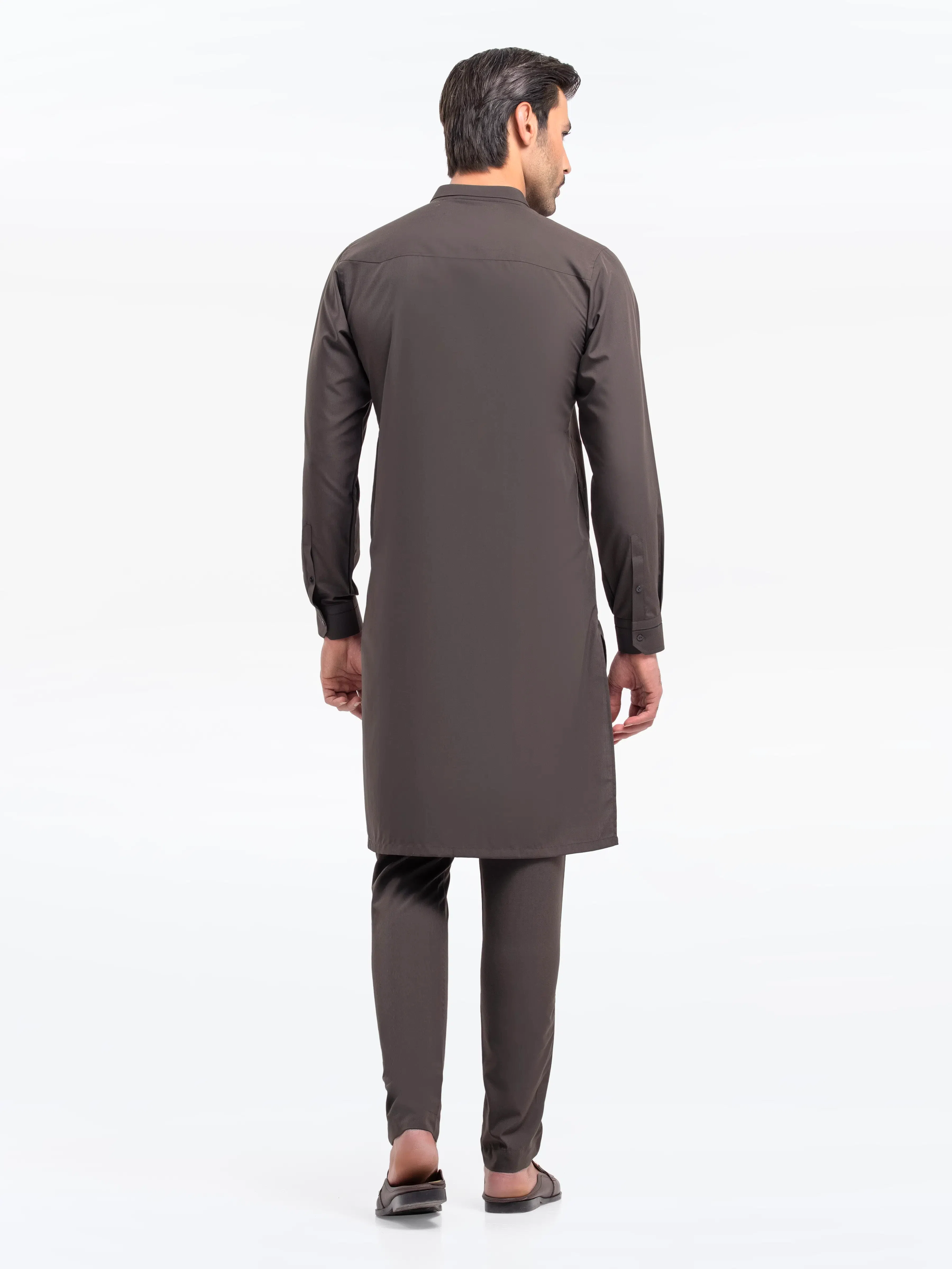 Men's Dark Olive Kurta Pajama - EMTKPT25-050 - Image 5