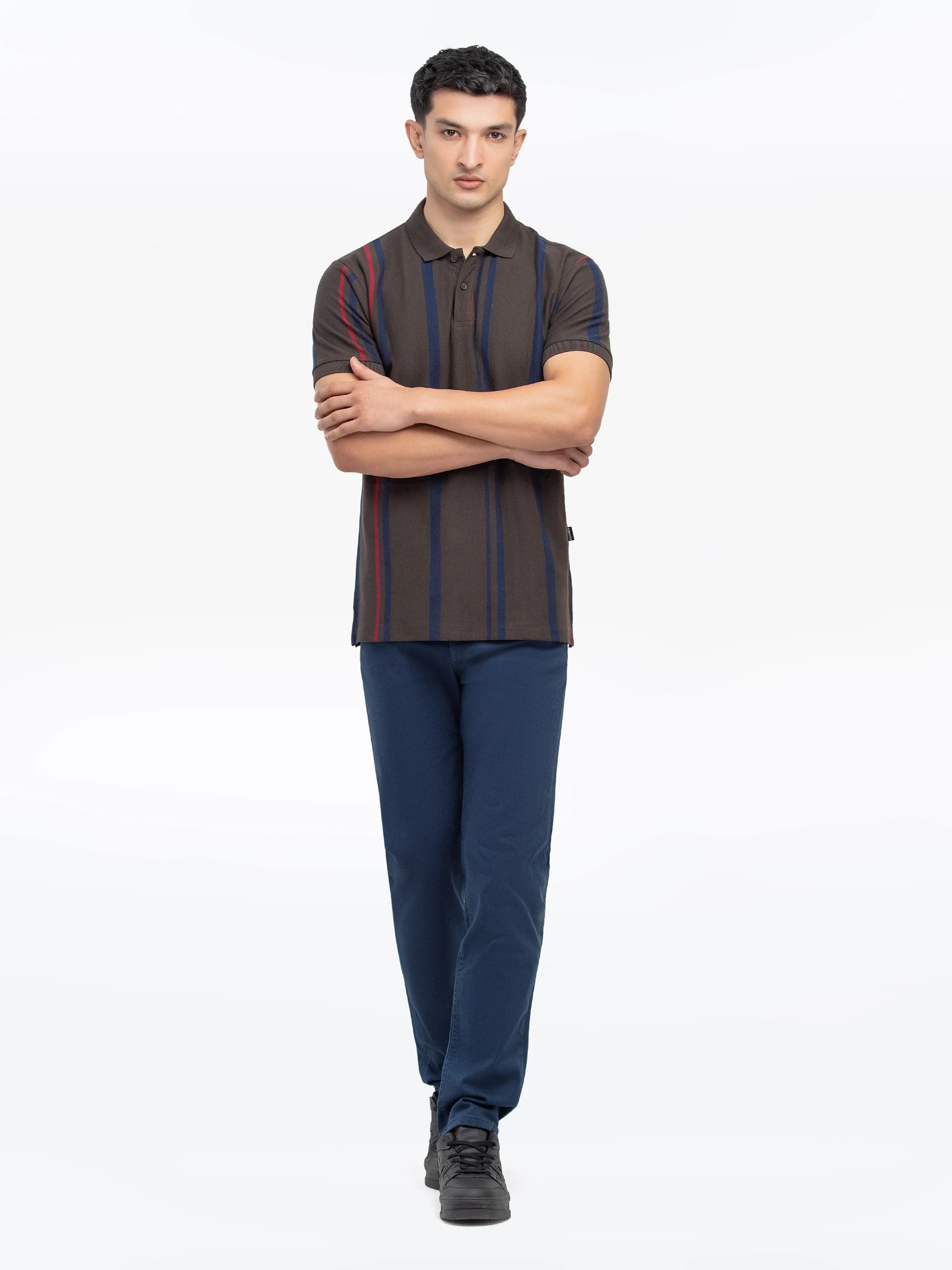 Men's Dark Olive Polo Shirt - EMTPS24-001 - Image 2