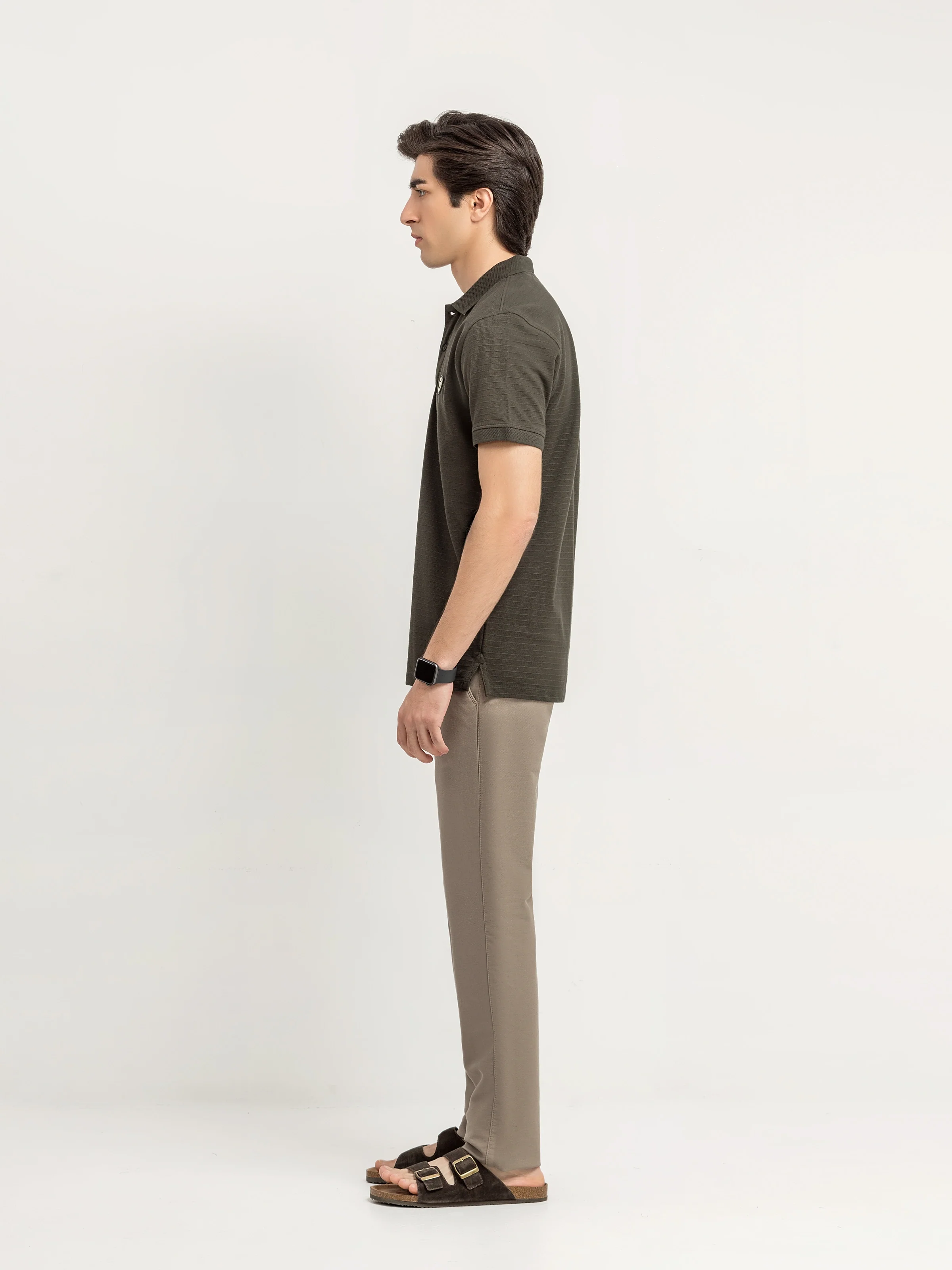 Men's Dark Olive Polo Shirt - EMTPS6-089 - Image 4