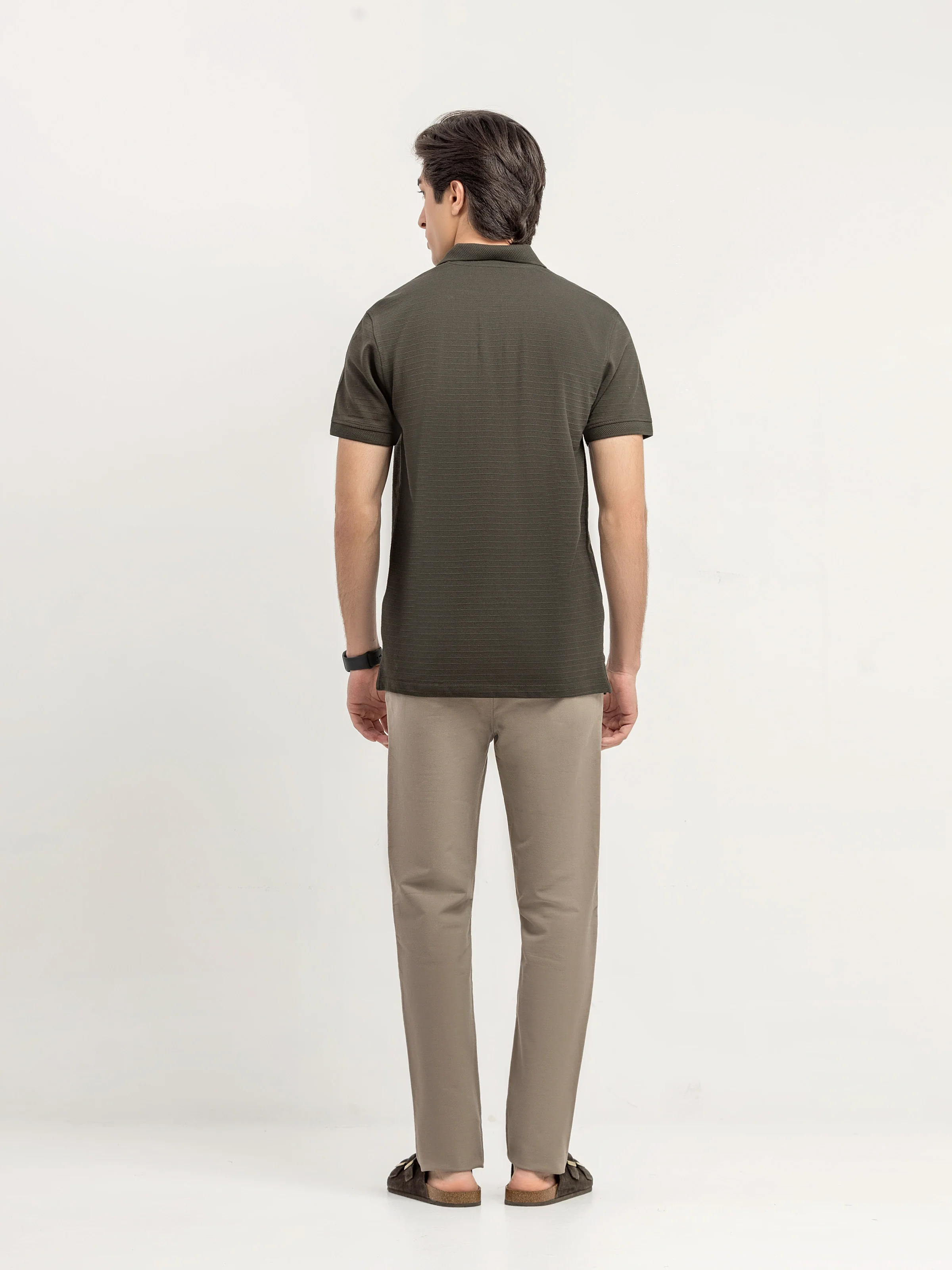 Men's Dark Olive Polo Shirt - EMTPS6-089 - Image 5