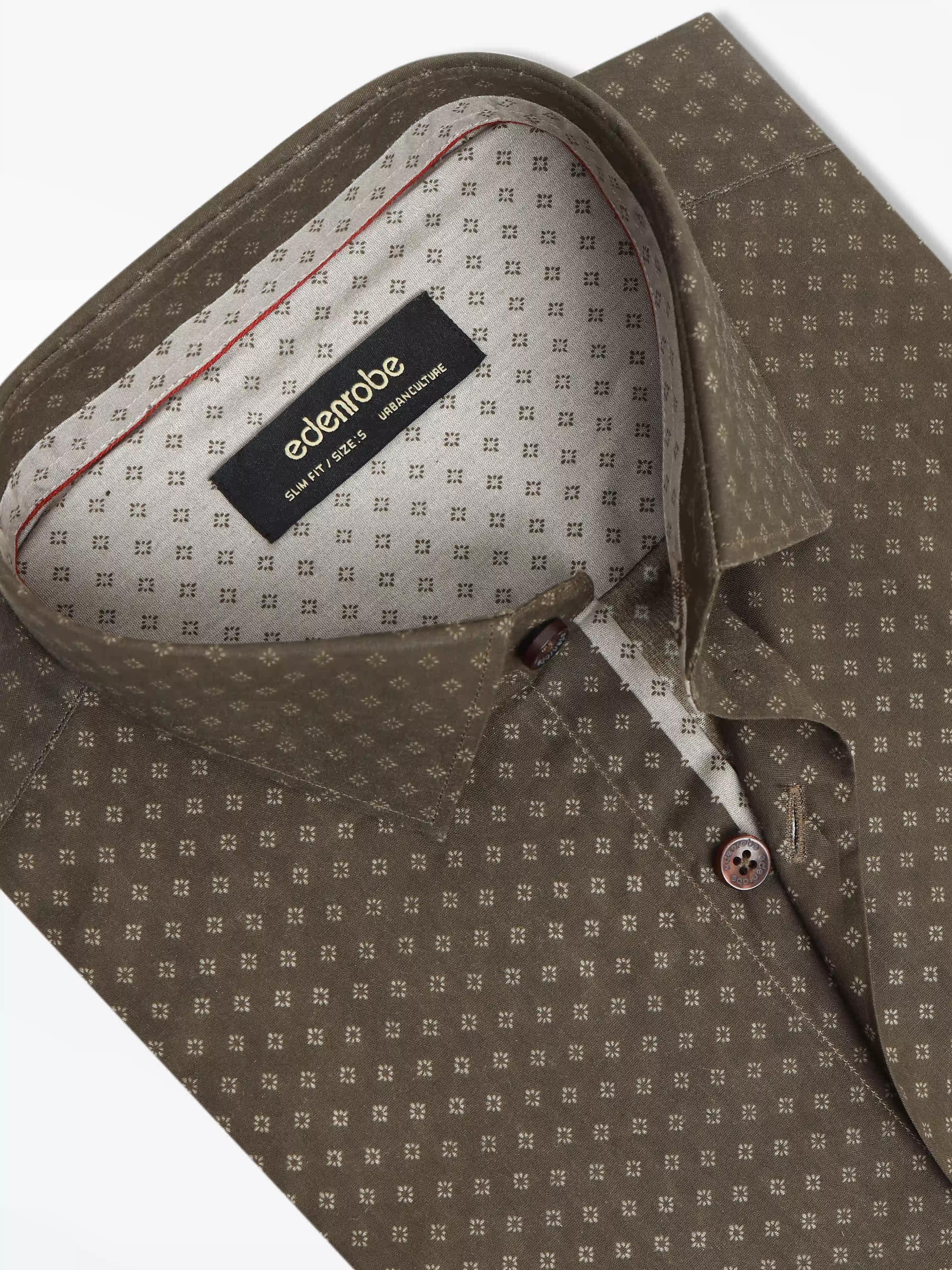 Men's Dark Olive Shirt - EMTSUC24-209 - Image 2