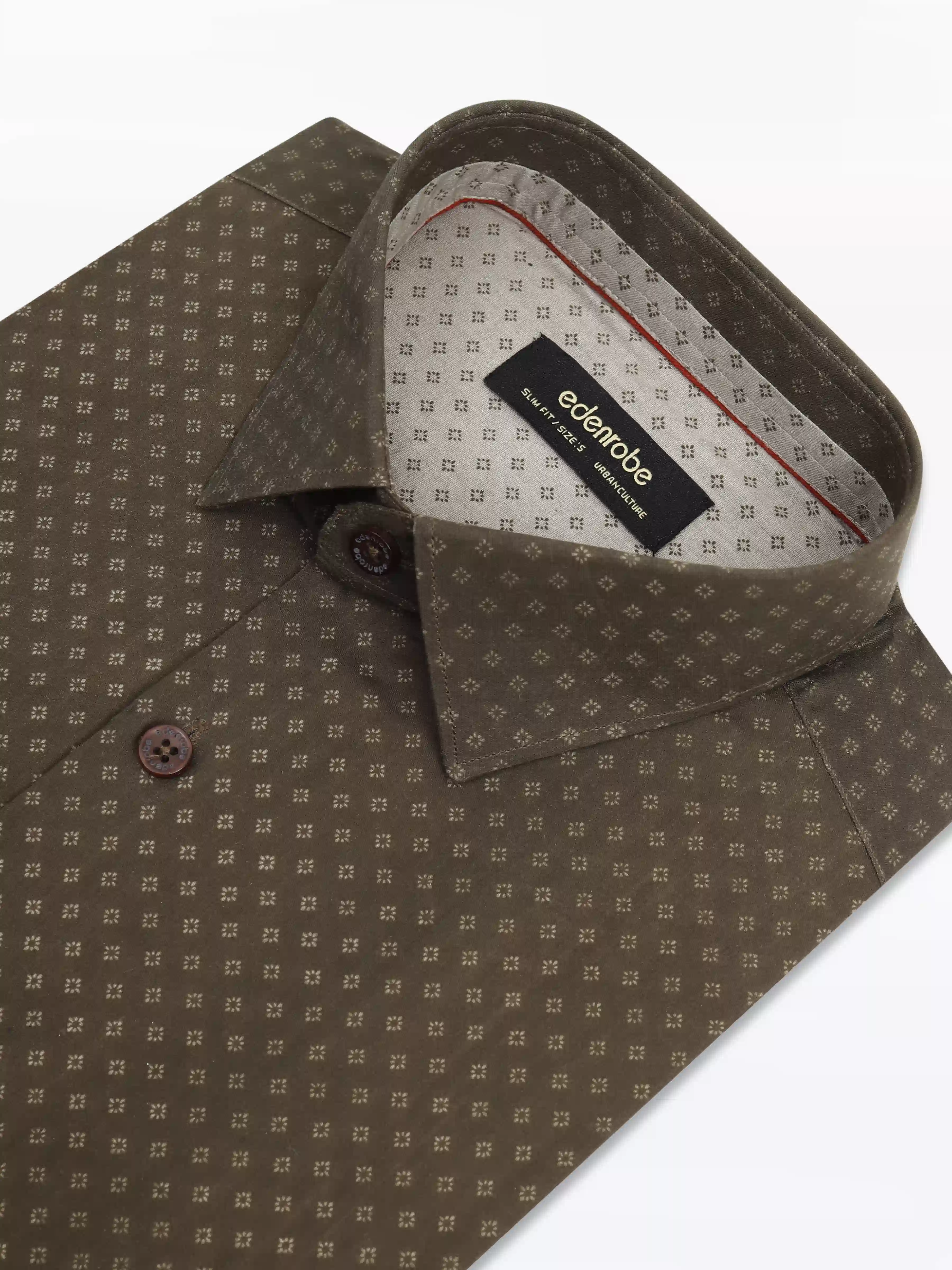 Men's Dark Olive Shirt - EMTSUC24-209 - Image 3