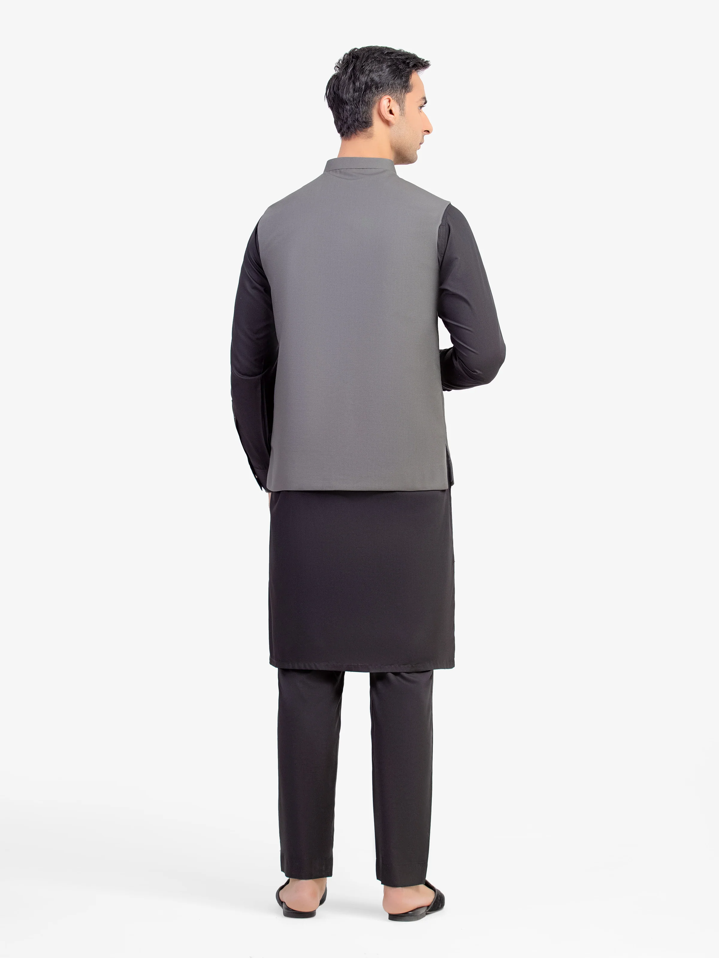 Men's Dark Olive Waist Coat - EMTWCP5-35971 - Image 5