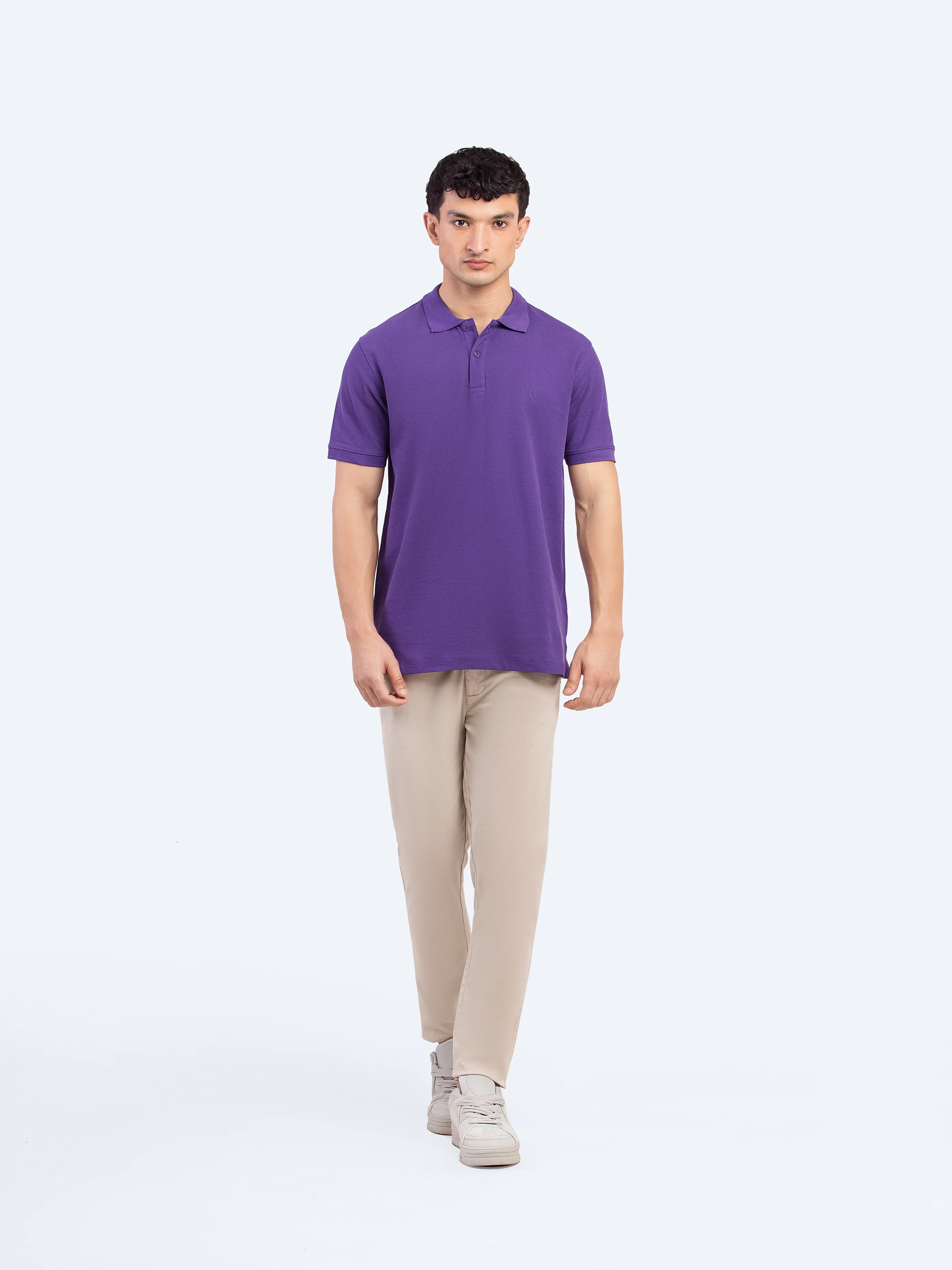 Men's Dark Purple Polo Shirt - EMTPS5-056 - Image 2