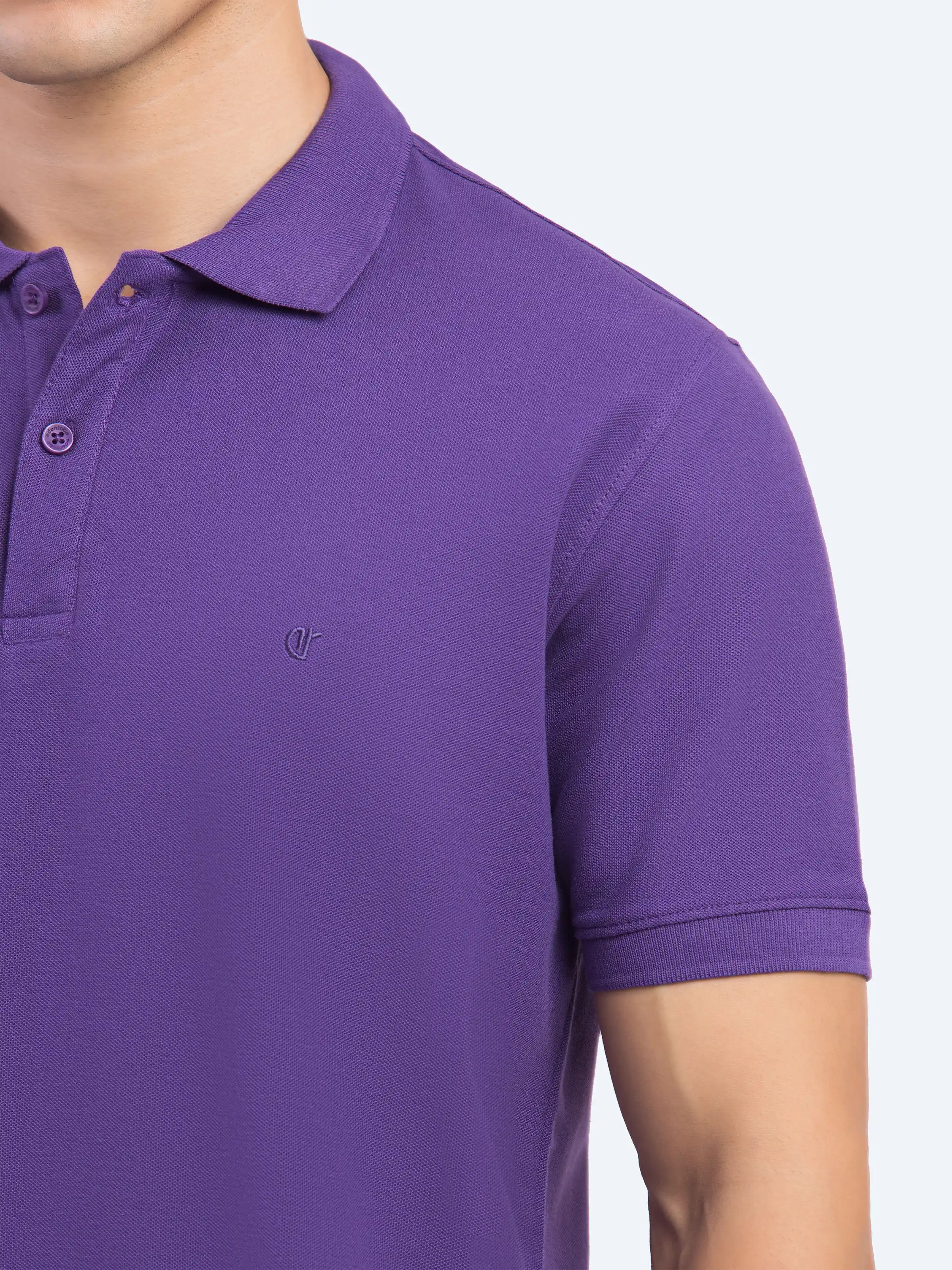 Men's Dark Purple Polo Shirt - EMTPS5-056 - Image 3