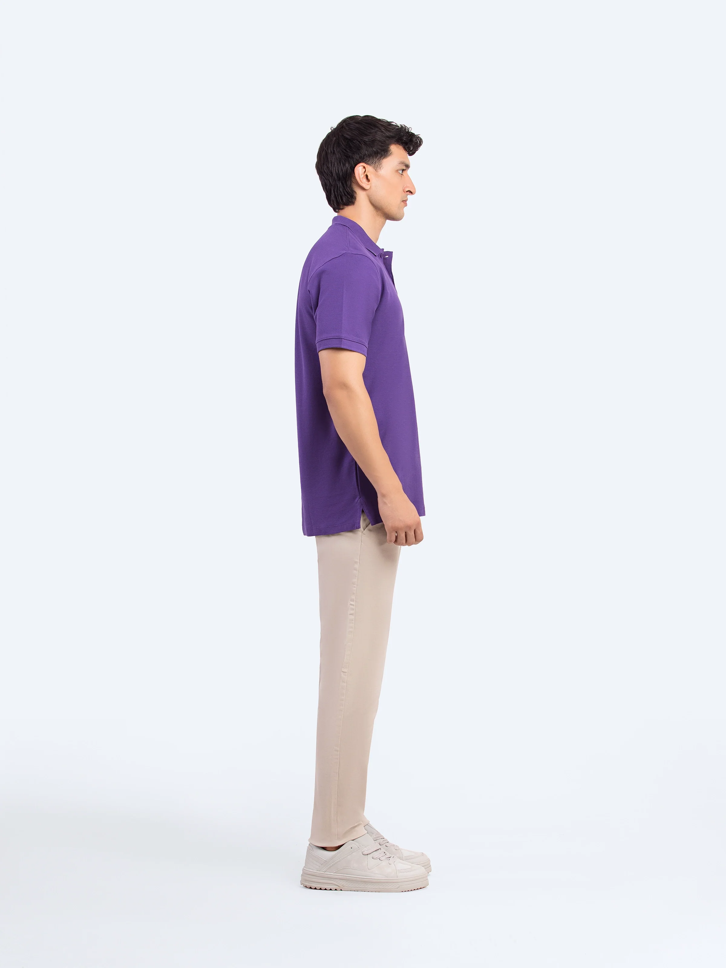 Men's Dark Purple Polo Shirt - EMTPS5-056 - Image 4