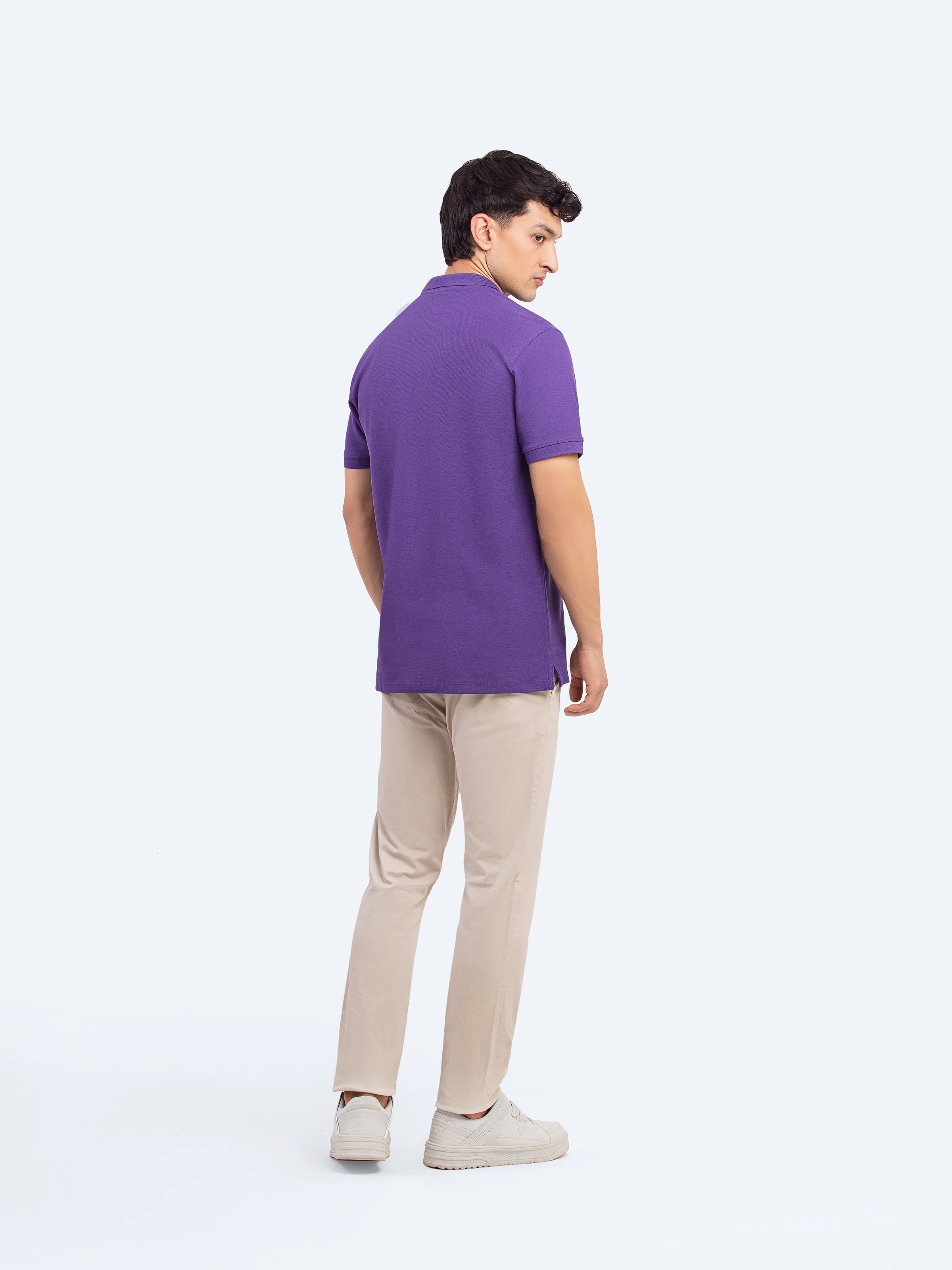 Men's Dark Purple Polo Shirt - EMTPS5-056 - Image 5