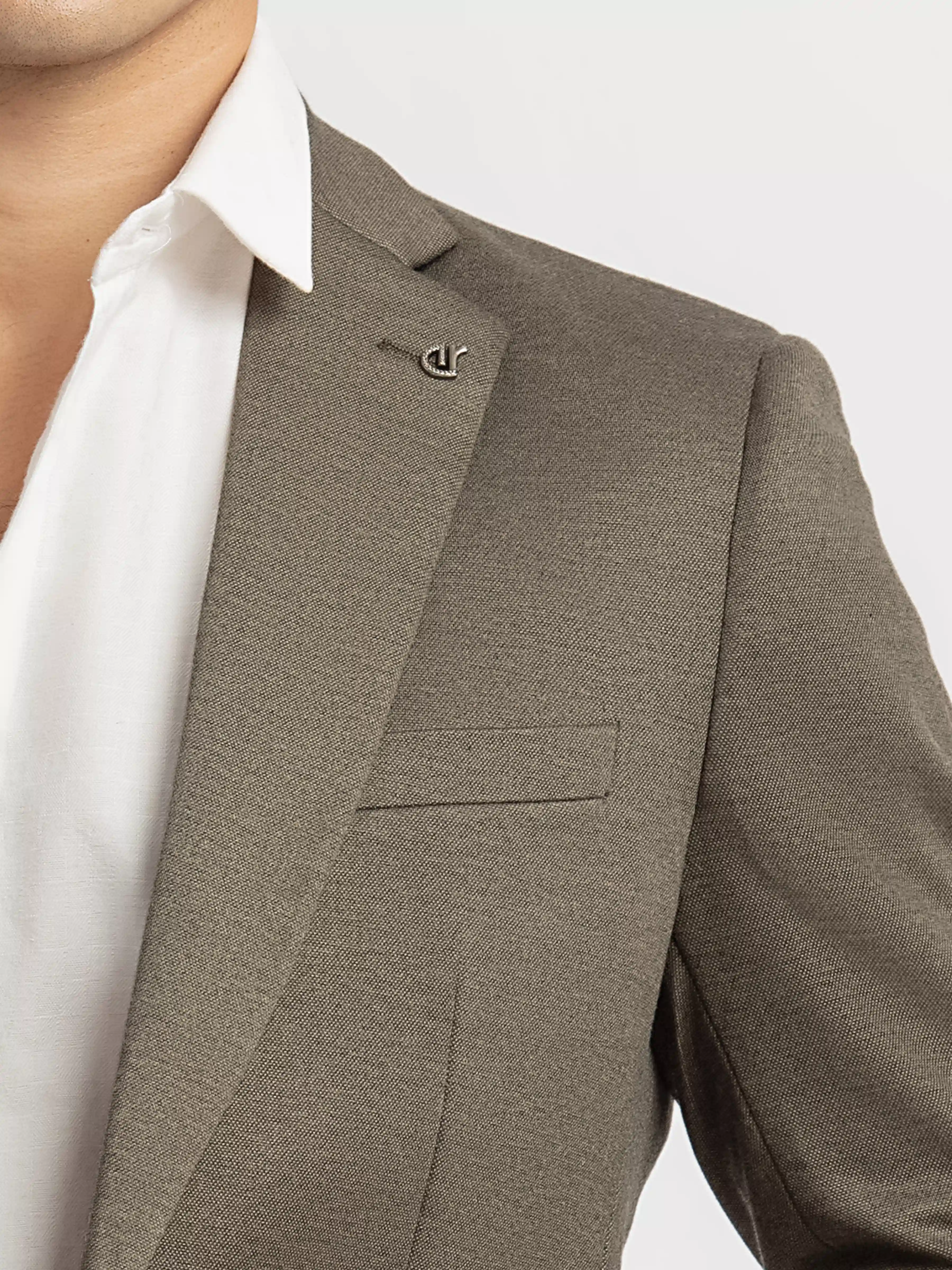 Men's Dark Sage Blazer - EMTB5-6891 - Image 4