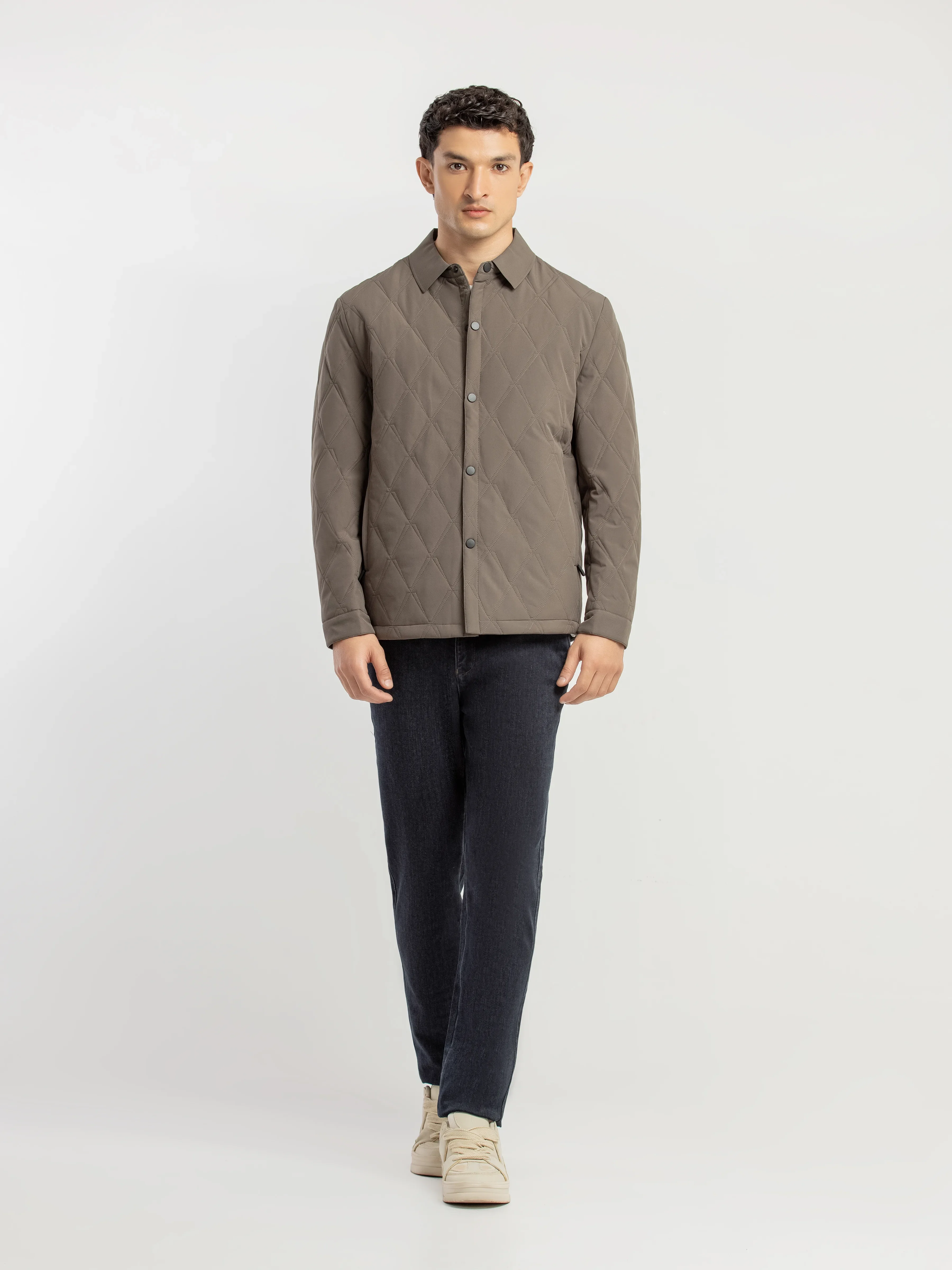 Men's Dark Sage Shacket - EMTJS5-005 - Image 2