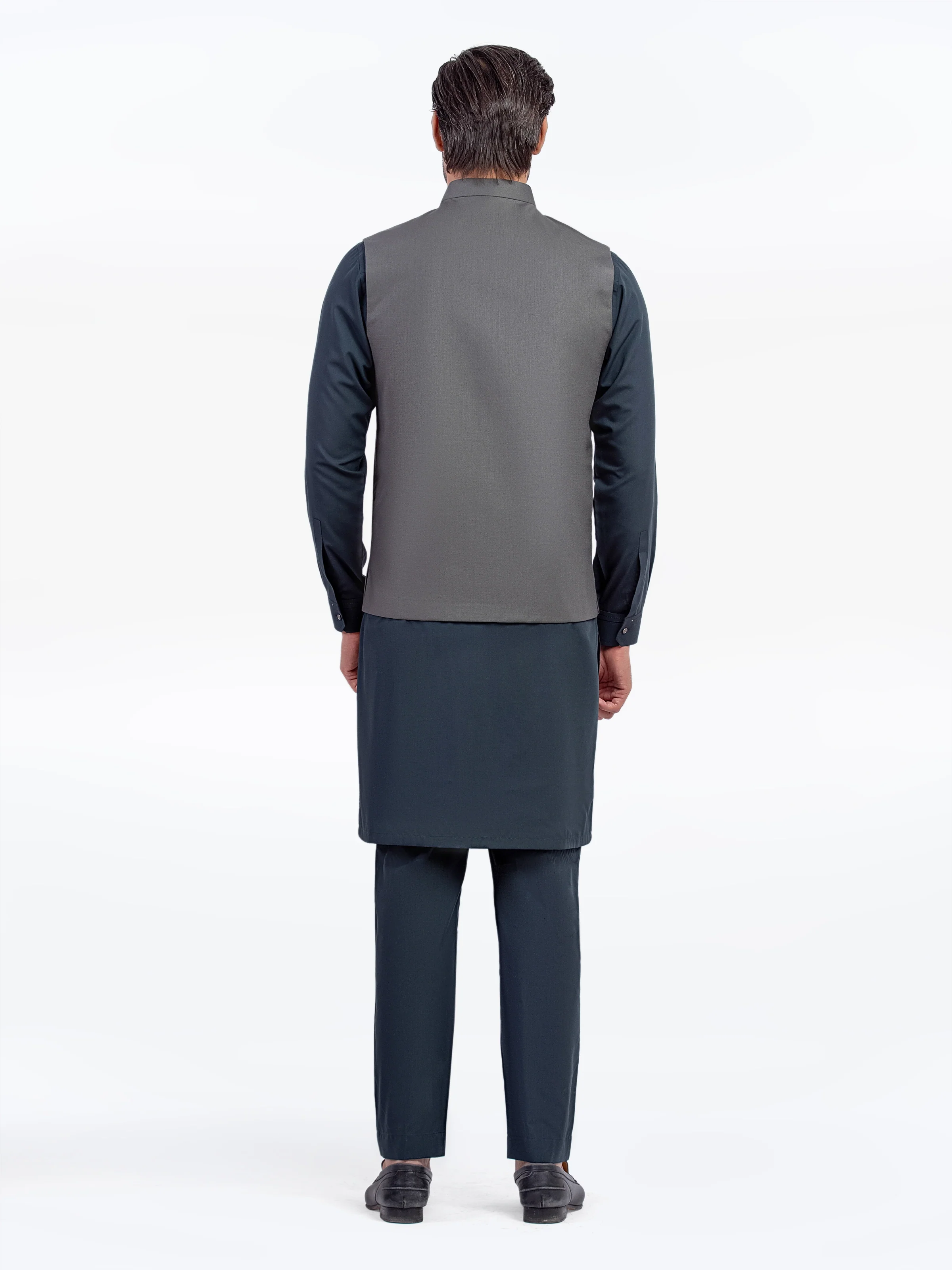 Men's Dark Sage Waist Coat - EMTWCP5-35950 - Image 5