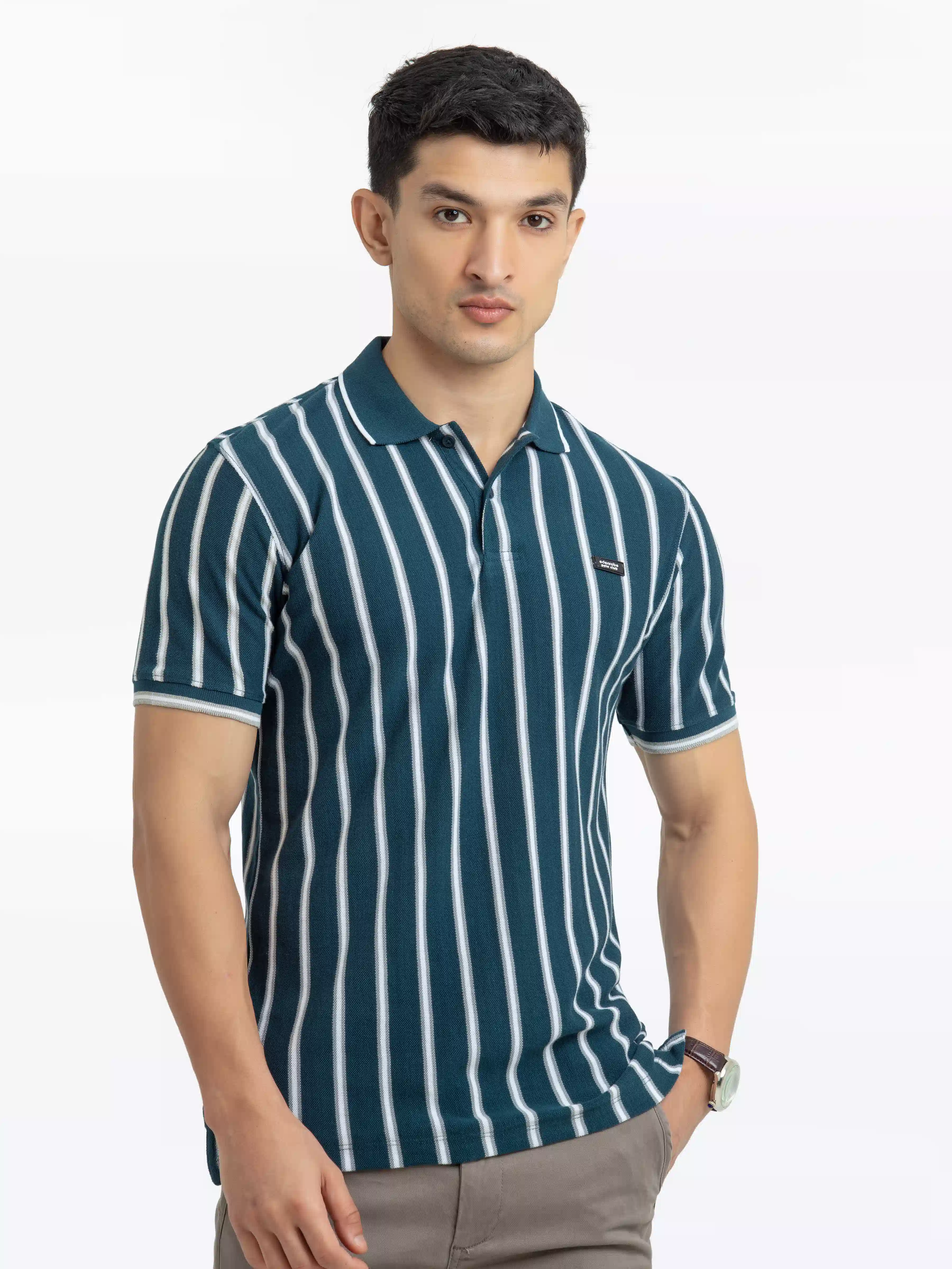 Men's Dark Teal Polo Shirt - EMTPS24-015 - Image 2