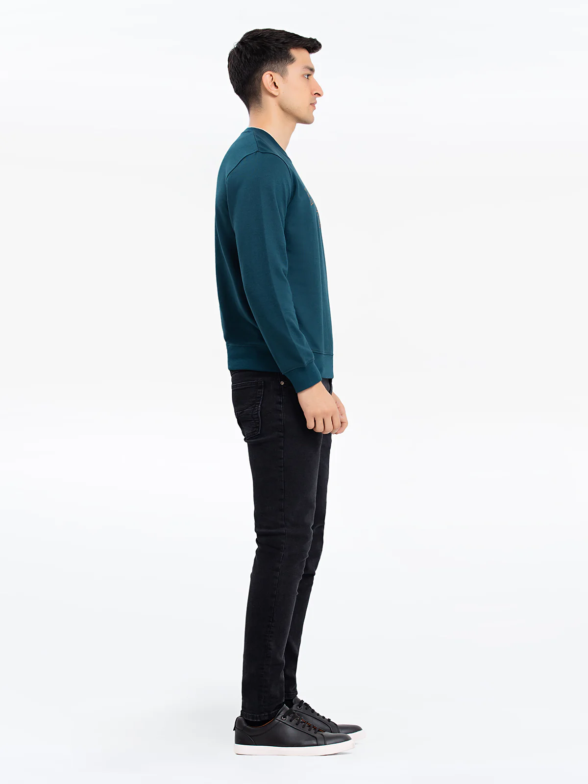 Men's Dark Teal Sweatshirt - EMTSS23-009 - Image 3